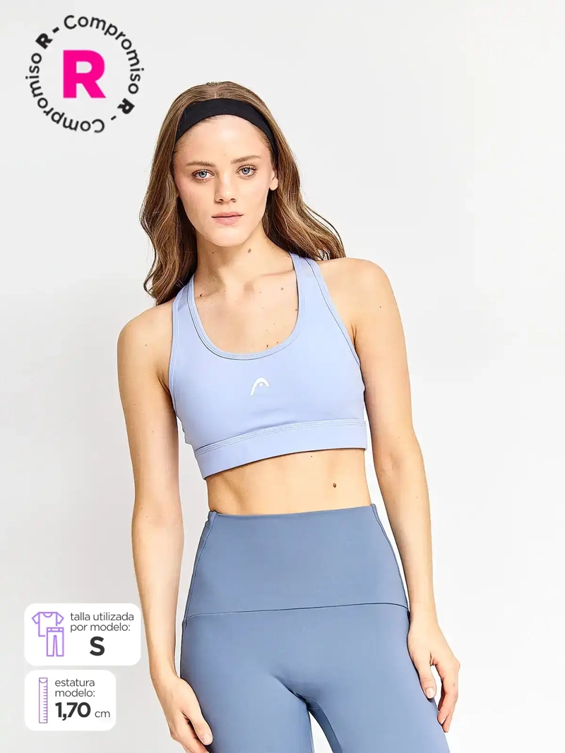 TOP DEPORTIVO MUJER HEAD LOGUITO MID SUPPORT - 1