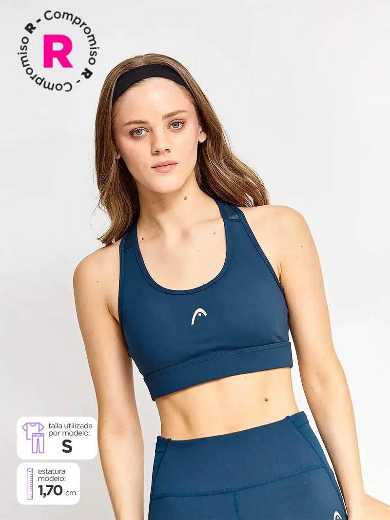 TOP DEPORTIVO MUJER HEAD LOGUITO MID SUPPORT - 1