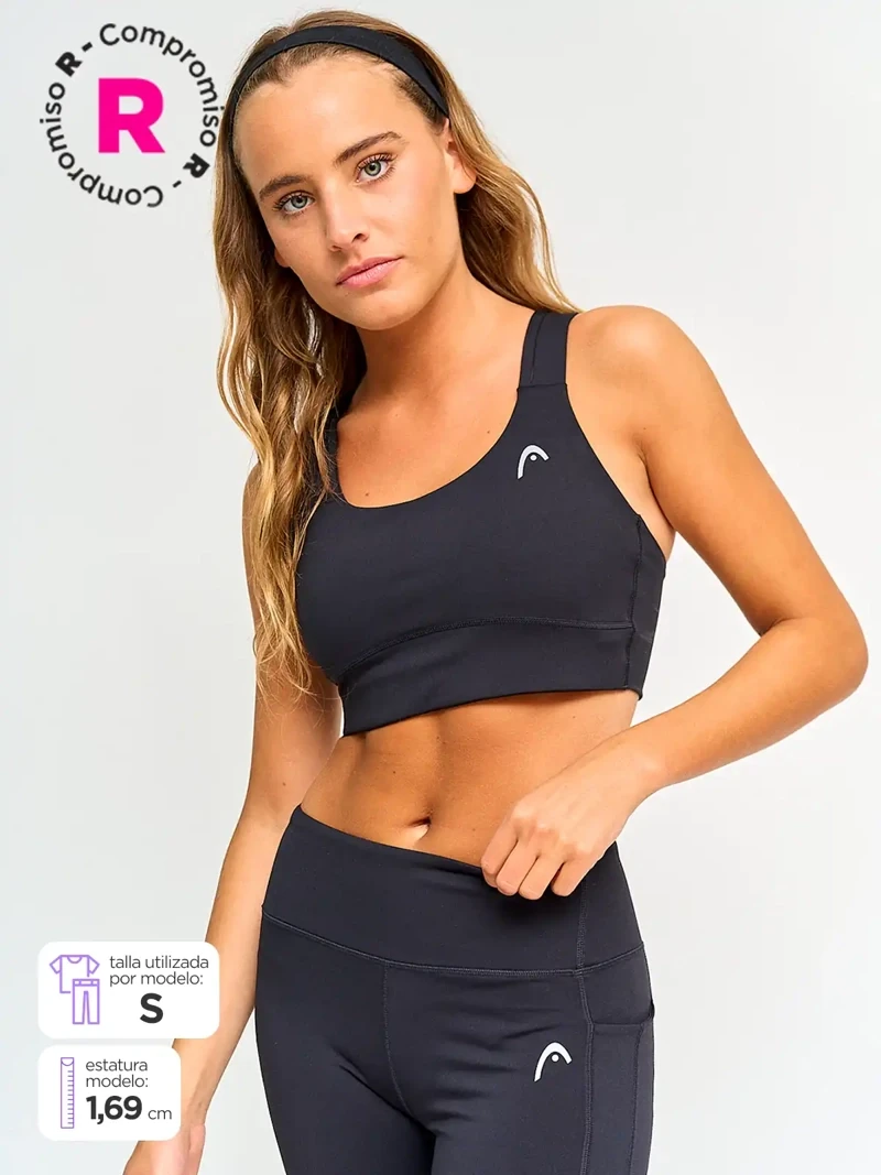 TOP DEPORTIVO MUJER HEAD BESTIA MID SUPPORT - 1