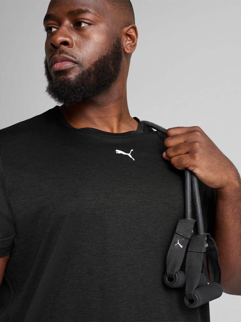 POLO DEPORTIVO MANGA CORTA HOMBRE PUMA TAD ESSENTIAL HEATHER - 2