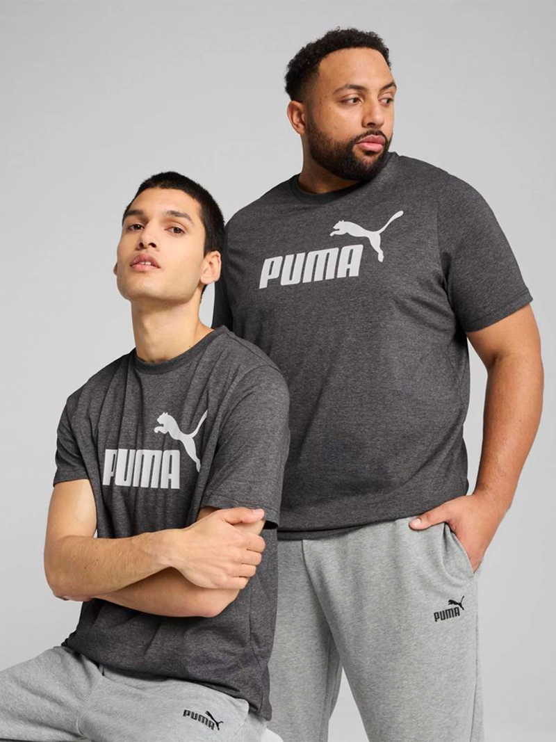 POLO MANGA CORTA HOMBRE PUMA ESS NO. 1 LOGO HEATHER - 1