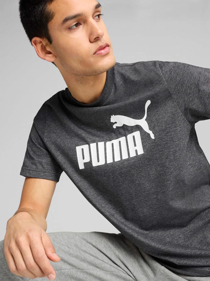 POLO MANGA CORTA HOMBRE PUMA ESS NO. 1 LOGO HEATHER - 4