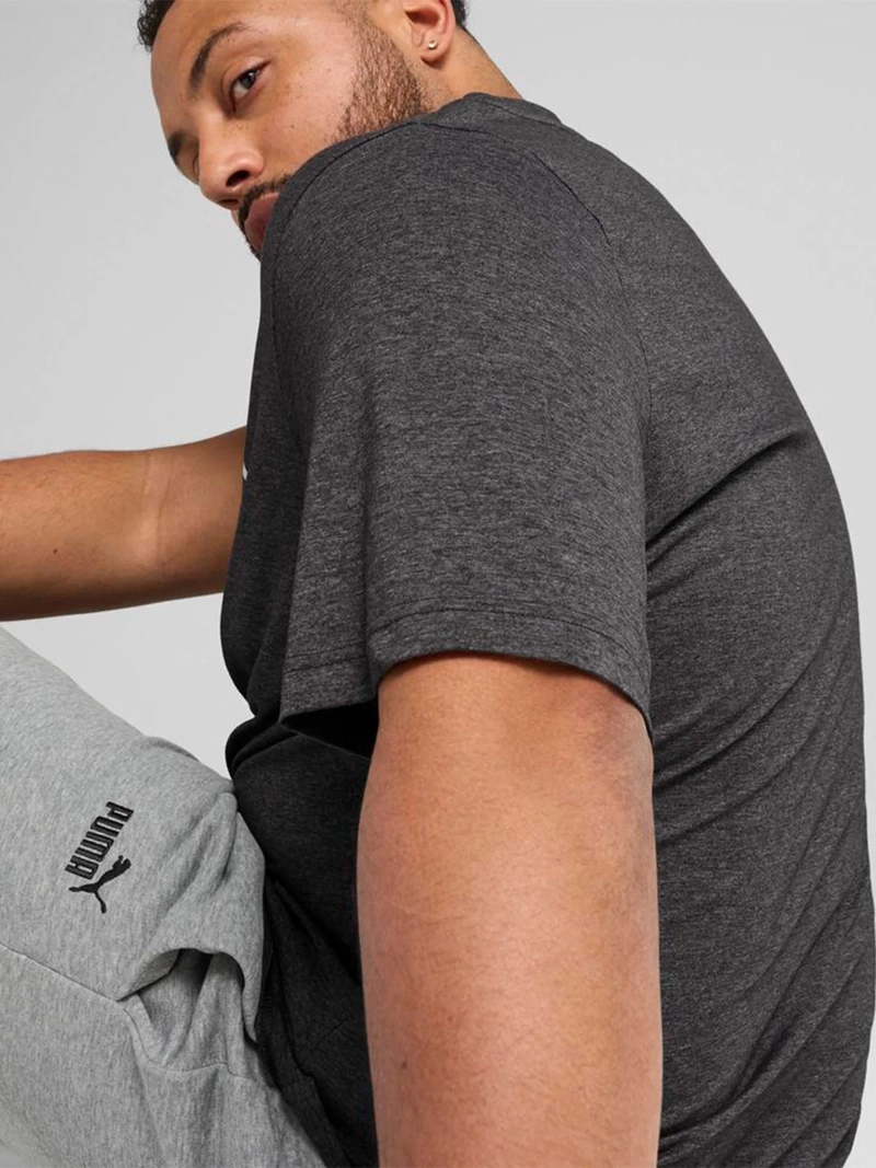 POLO MANGA CORTA HOMBRE PUMA ESS NO. 1 LOGO HEATHER - 5