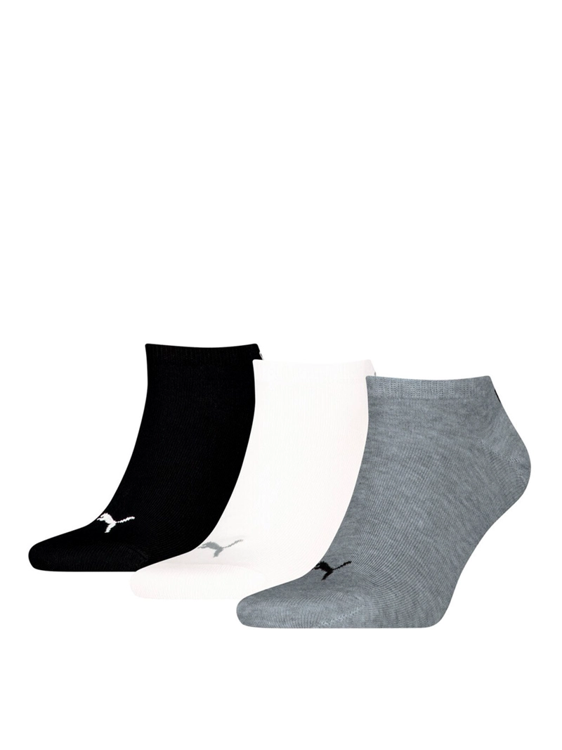 MEDIAS UNISEX PUMA SNEAKER PLAIN NEBLA 35/38 - 3 PACK - 1