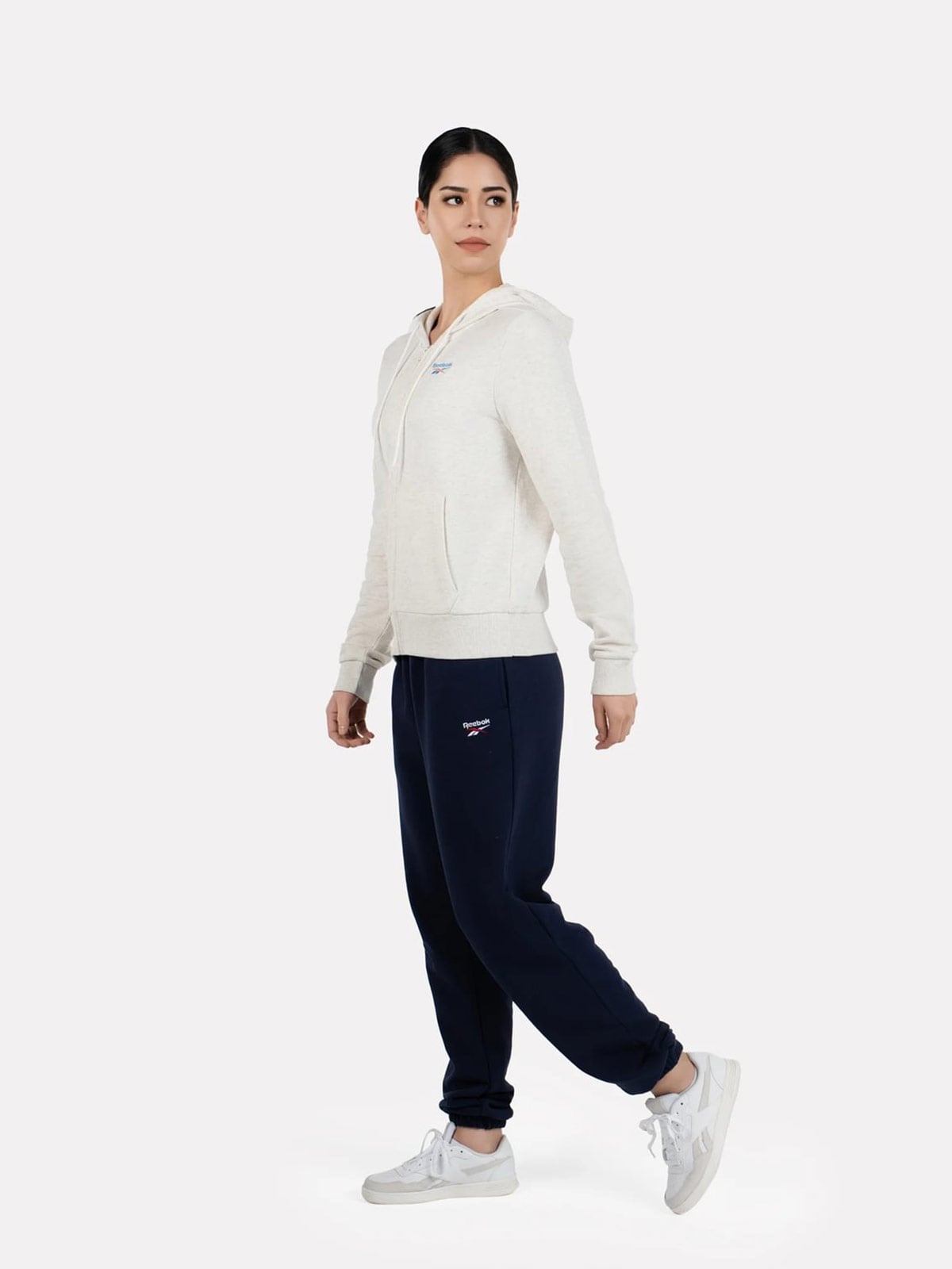 CASACA MUJER REEBOK RI SL FRENCH TERRY FZ - 4