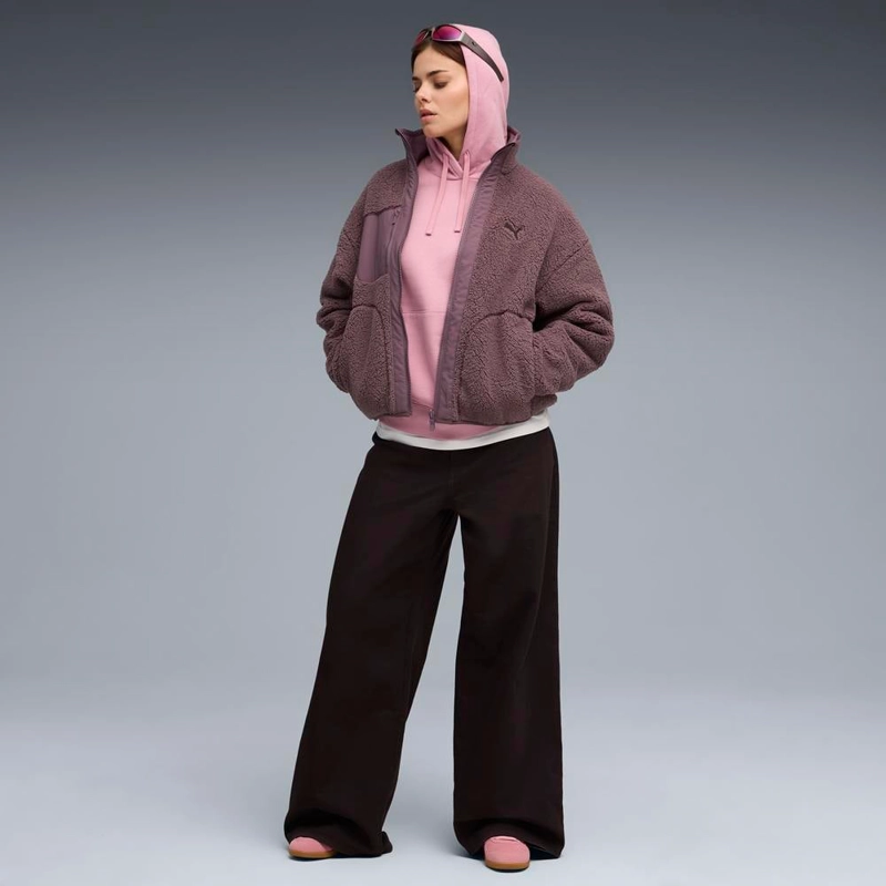 POLERÓN MUJER PUMA ESS SMALL NO. 1 LOGO COMFORT HOODIE FL - 3