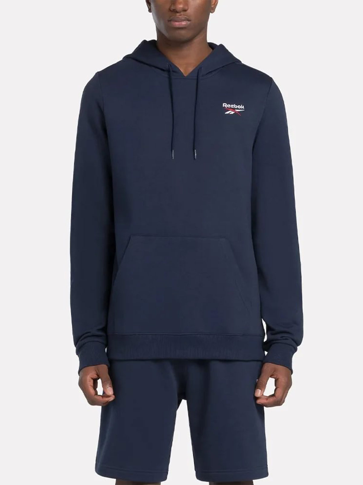 POLERÓN HOMBRE REEBOK IDENTITY SMALL LOGO FLEECE HOODIE ALGODÓN - 1