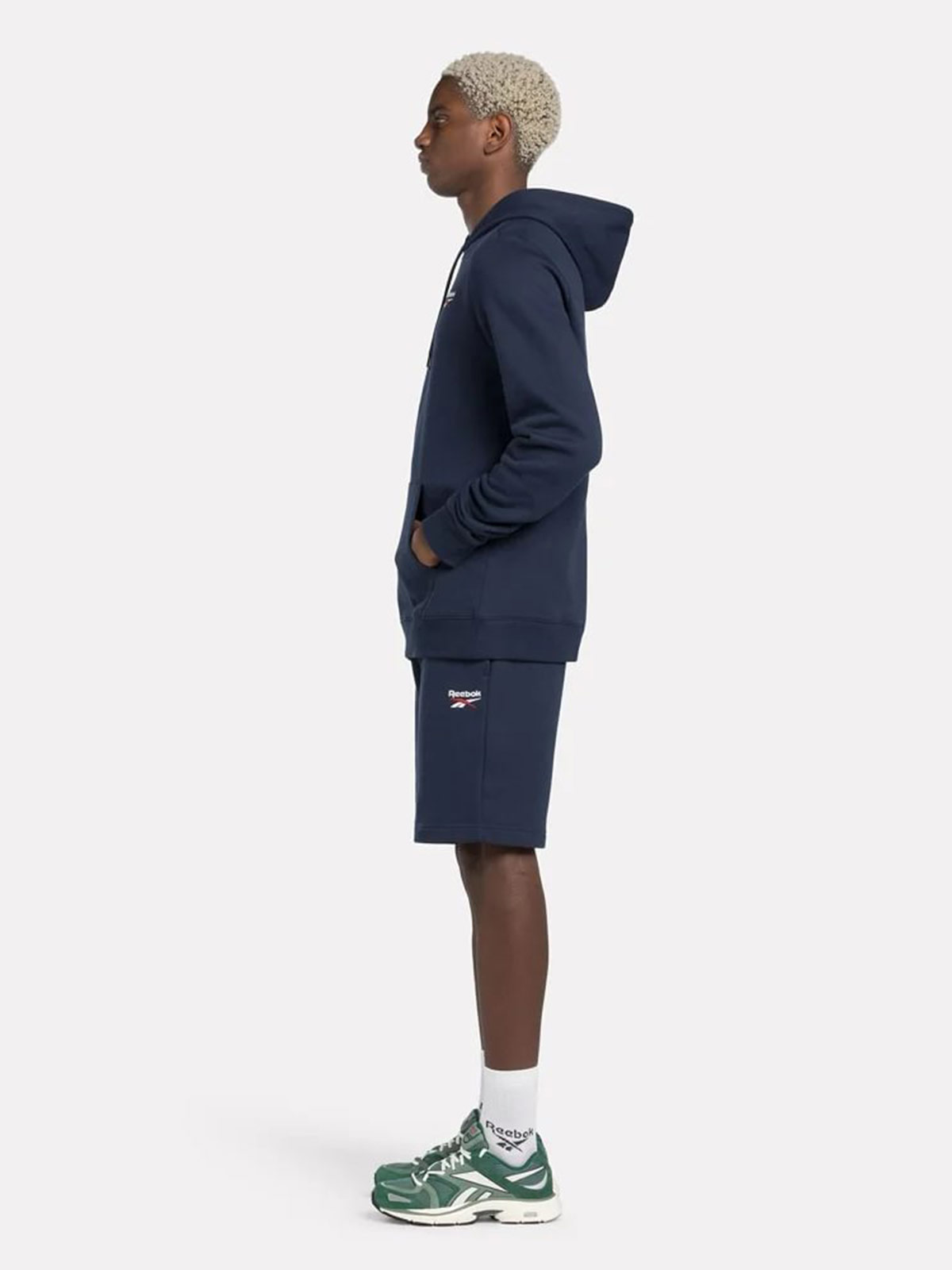 POLERÓN HOMBRE REEBOK IDENTITY SMALL LOGO FLEECE HOODIE ALGODÓN - 5