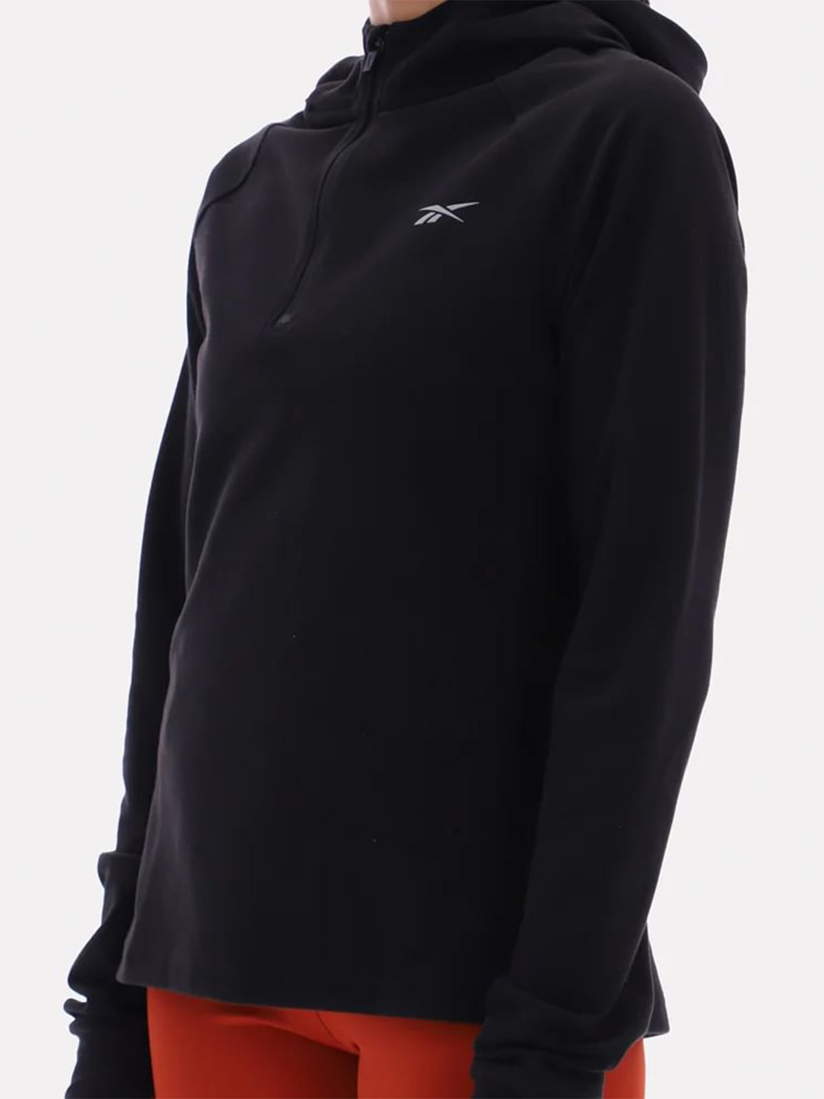 CASACA MUJER REEBOK 1/4 HOODED ZIP TOP - 4