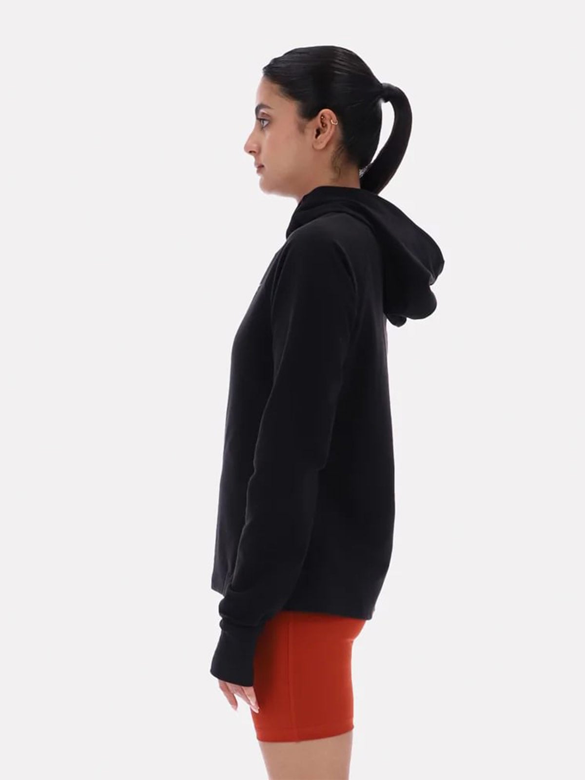 CASACA MUJER REEBOK 1/4 HOODED ZIP TOP - 5