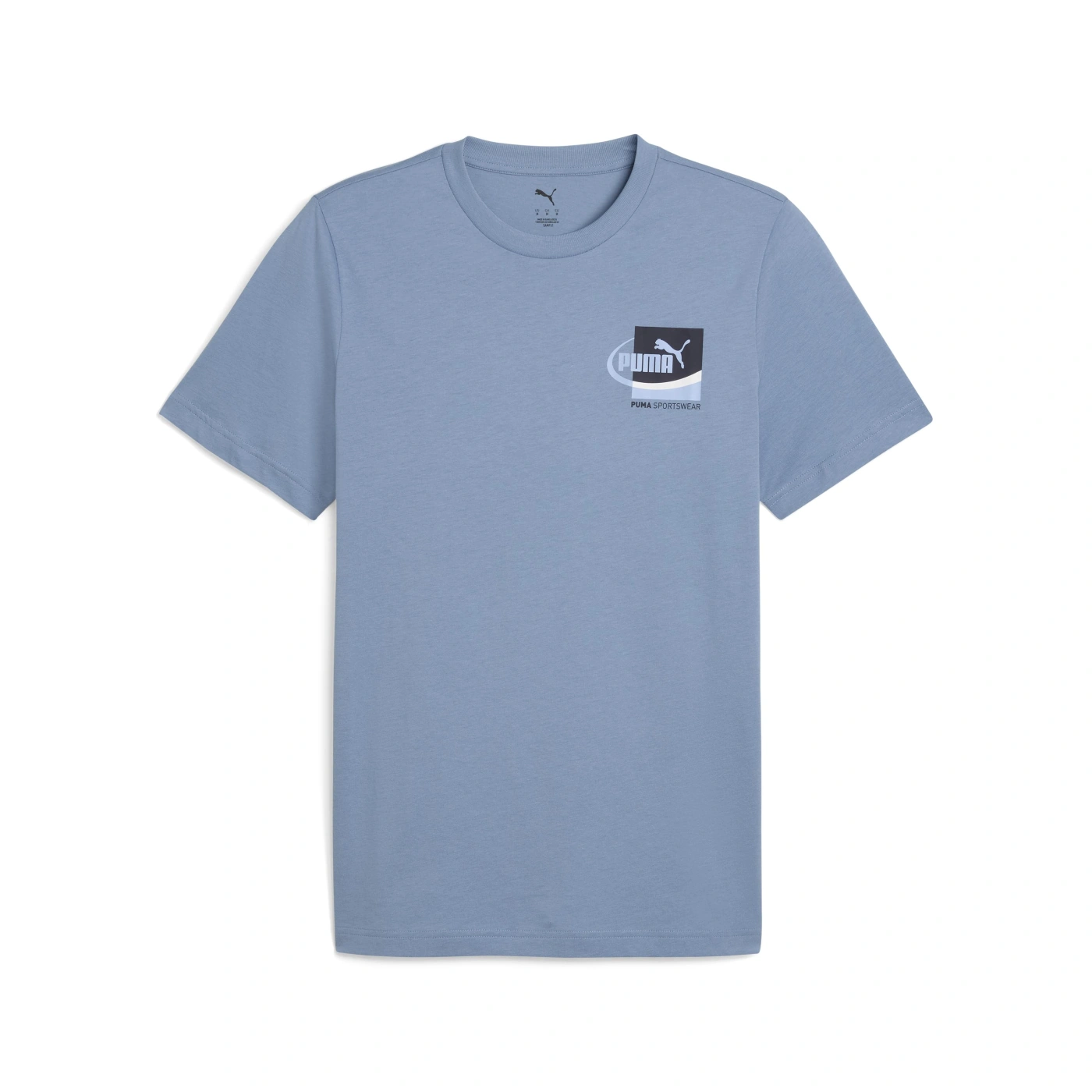 POLERA HOMBRE PUMA AZUL GRAPHIC SMALL BOX TEE - 1