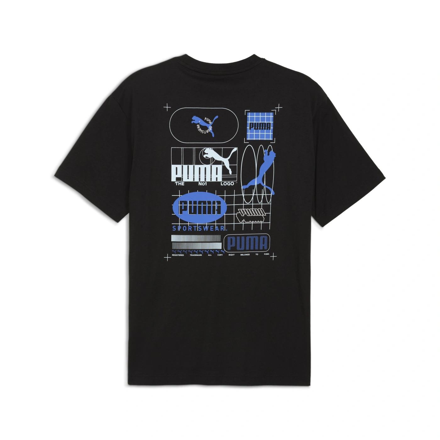 POLERA HOMBRE PUMA NEGRO GRAPHIC GRID TEE - 5