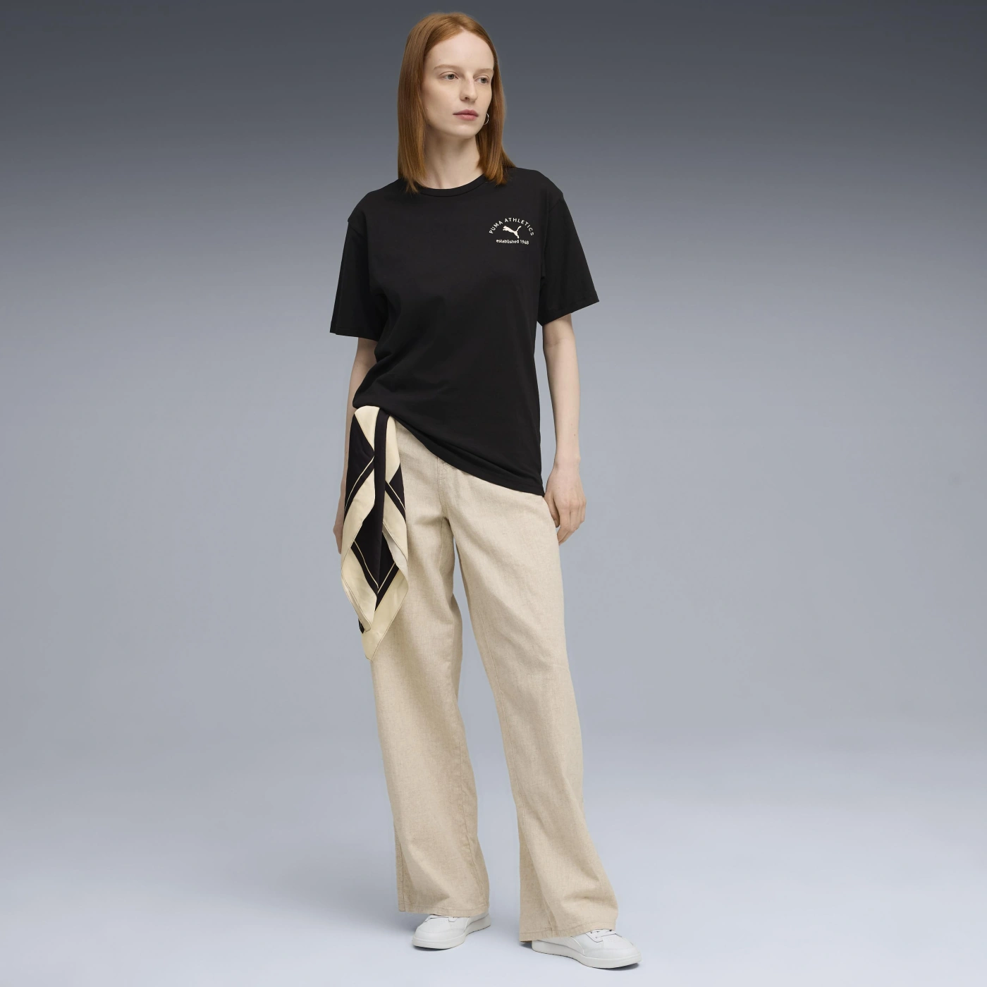 POLERA MUJER PUMA NEGRO PUMA CLASS RELAXED TEE - 3