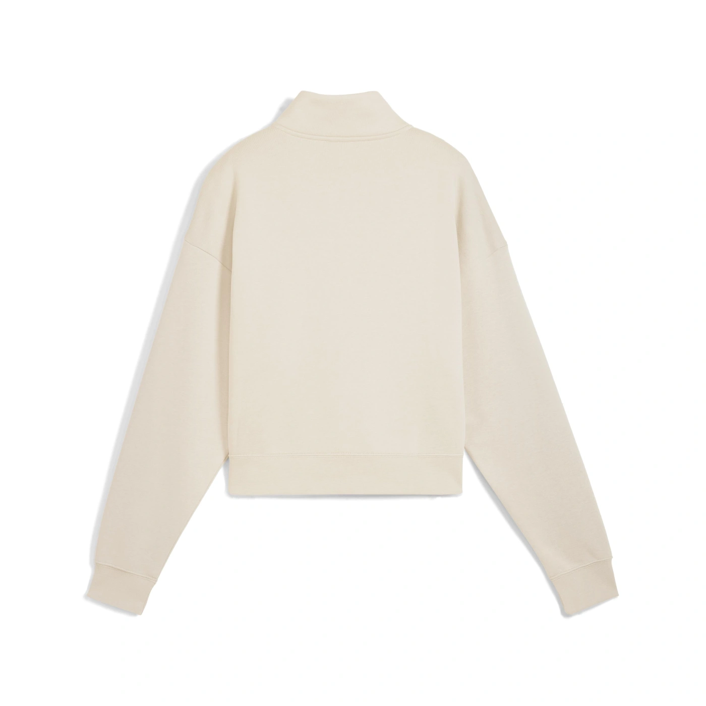 POLERA MUJER PUMA BEIGE PUMA CLASS COMFORT HALF-ZIP SHORT CREW FL - 5