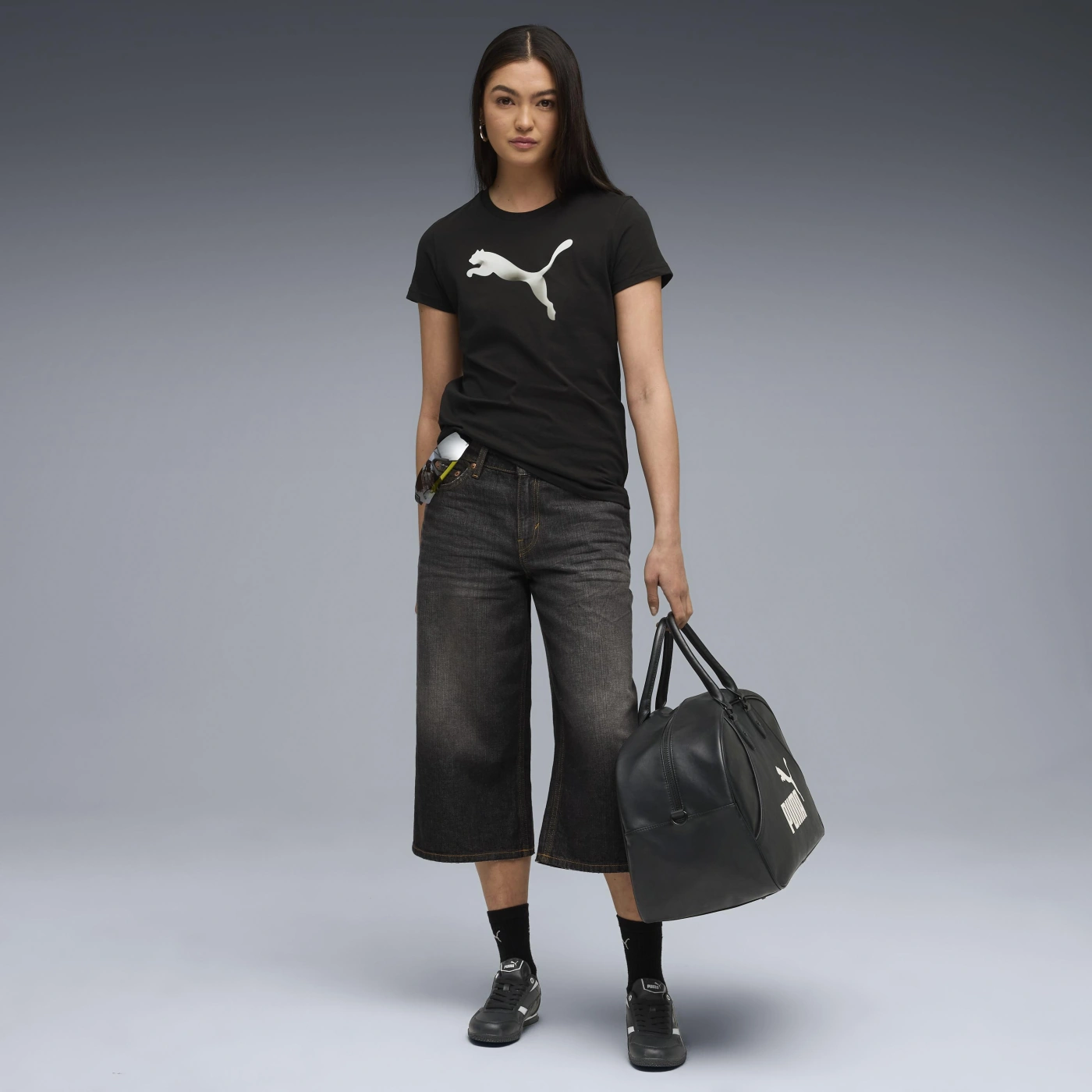 POLERA MUJER PUMA NEGRO GRAPHIC GRADIENT TEE - 3