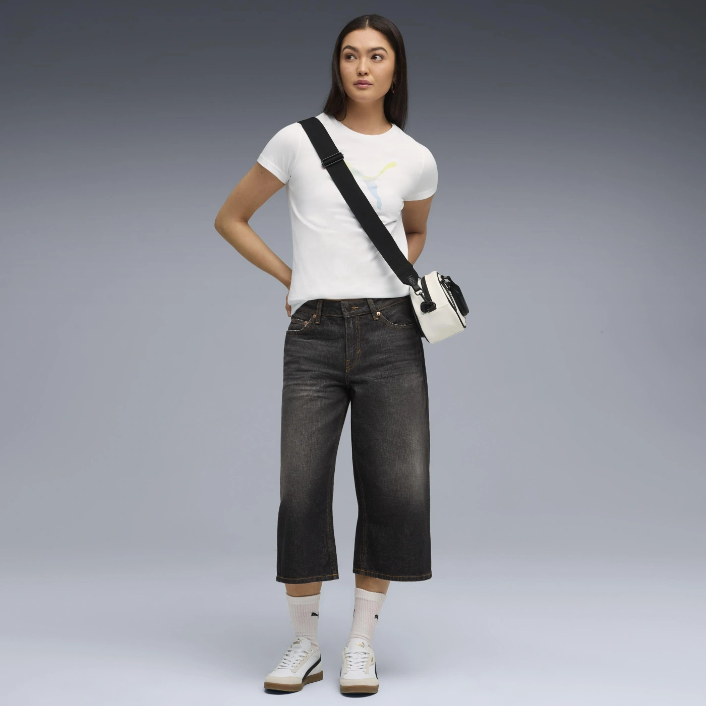 POLERA MUJER PUMA BLANCO GRAPHIC GRADIENT TEE - 3