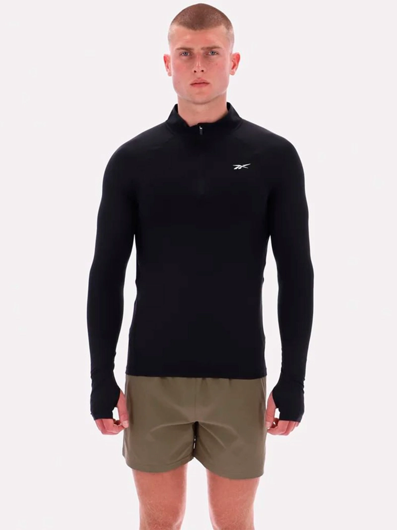 POLO HOMBRE REEBOK ROCKY 3/4 ZIP MUSCLE TEE - 1