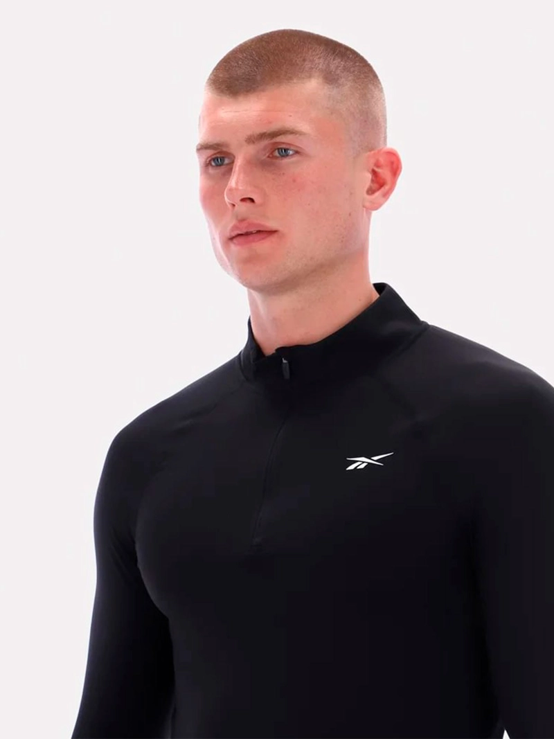 POLO HOMBRE REEBOK ROCKY 3/4 ZIP MUSCLE TEE - 4
