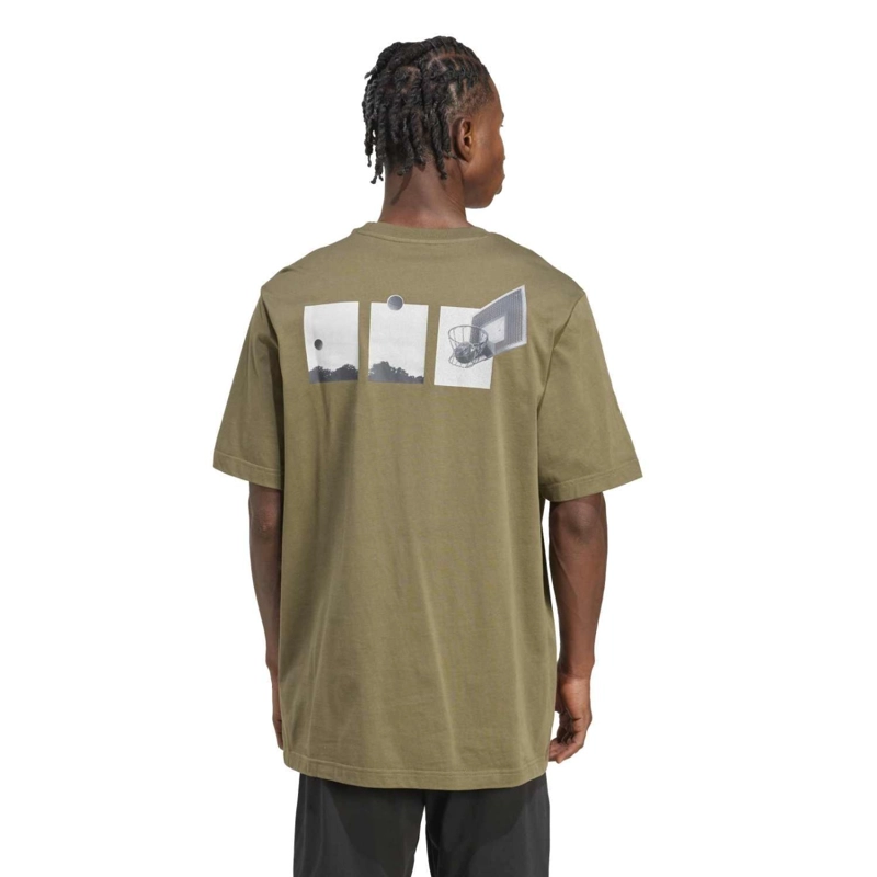 POLO HOMBRE ADIDAS LENS POWER OF THREE HOOP GRAPHIC - 2
