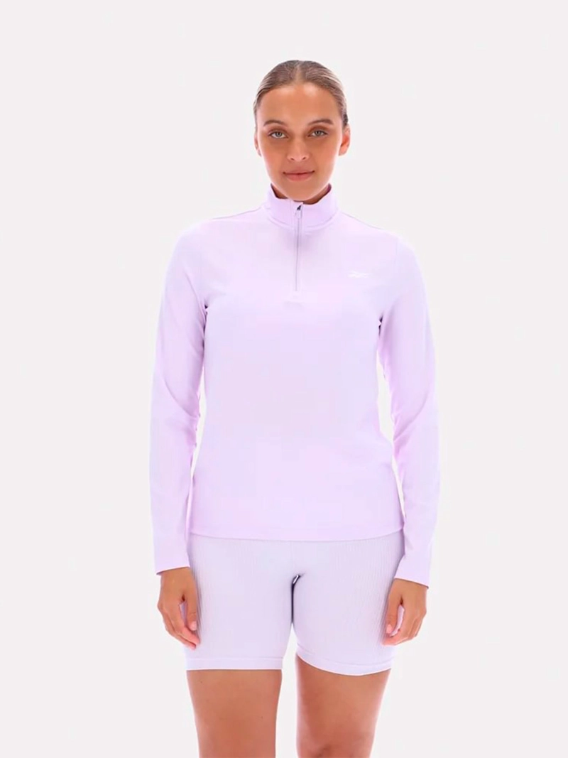 CASACA MUJER REEBOK CORE 1/4 ZIP LS MOCK NECK TOP - 1
