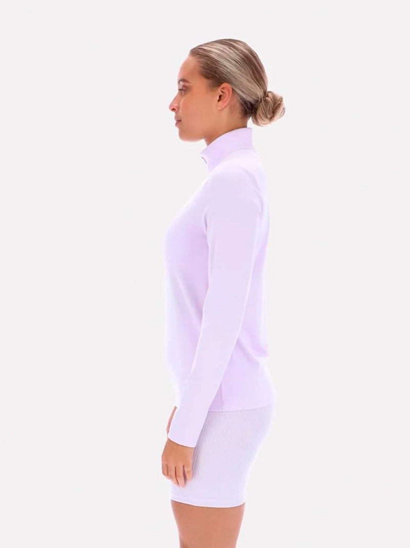 CASACA MUJER REEBOK CORE 1/4 ZIP LS MOCK NECK TOP - 3
