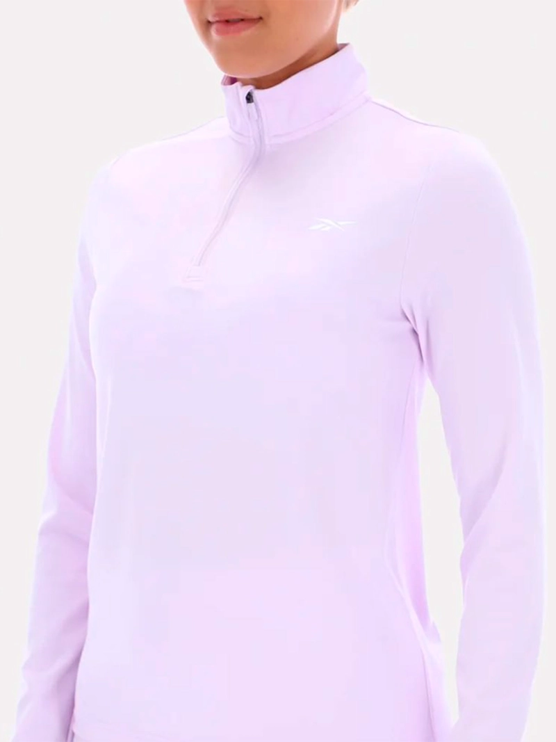 CASACA MUJER REEBOK CORE 1/4 ZIP LS MOCK NECK TOP - 4