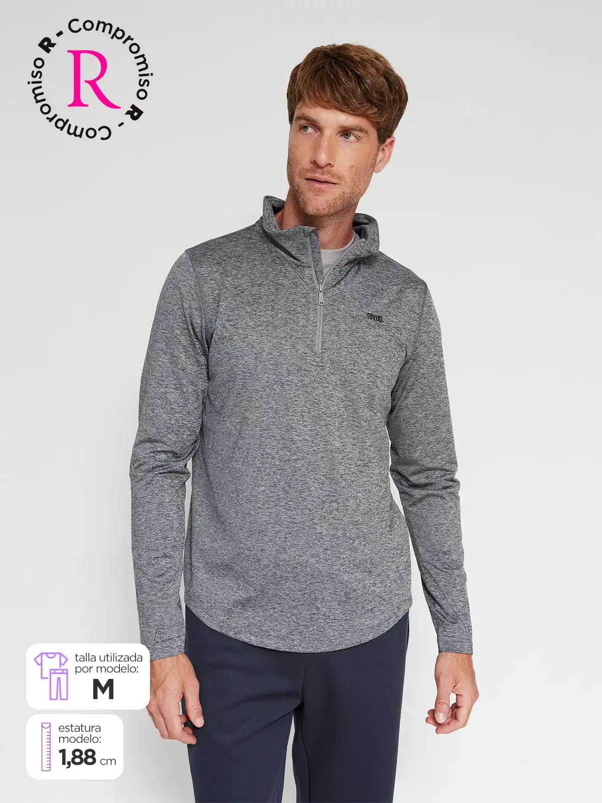 POLERA DEPORTIVA HOMBRE REVUP - 1