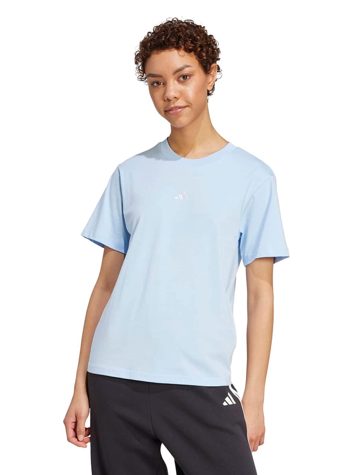 POLO MUJER ADIDAS AZUL ESSENTIALS - 1