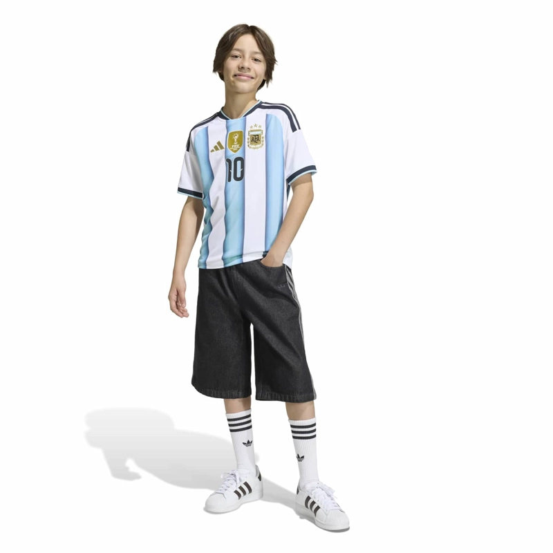 CAMISETA FÚTBOL LOCAL SELECCIÓN ARGENTINA 26 MESSI NIÑOS ADIDAS - 6
