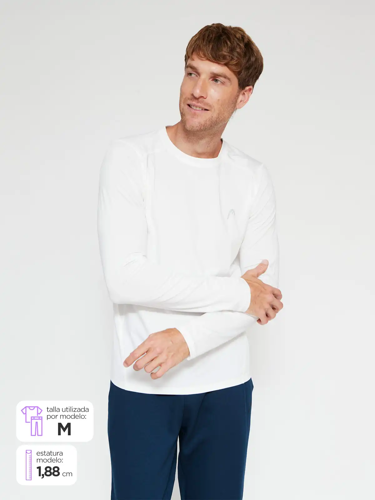 POLO DEPORTIVO PRIMERA CAPA MANGA LARGA HOMBRE HEAD - 1