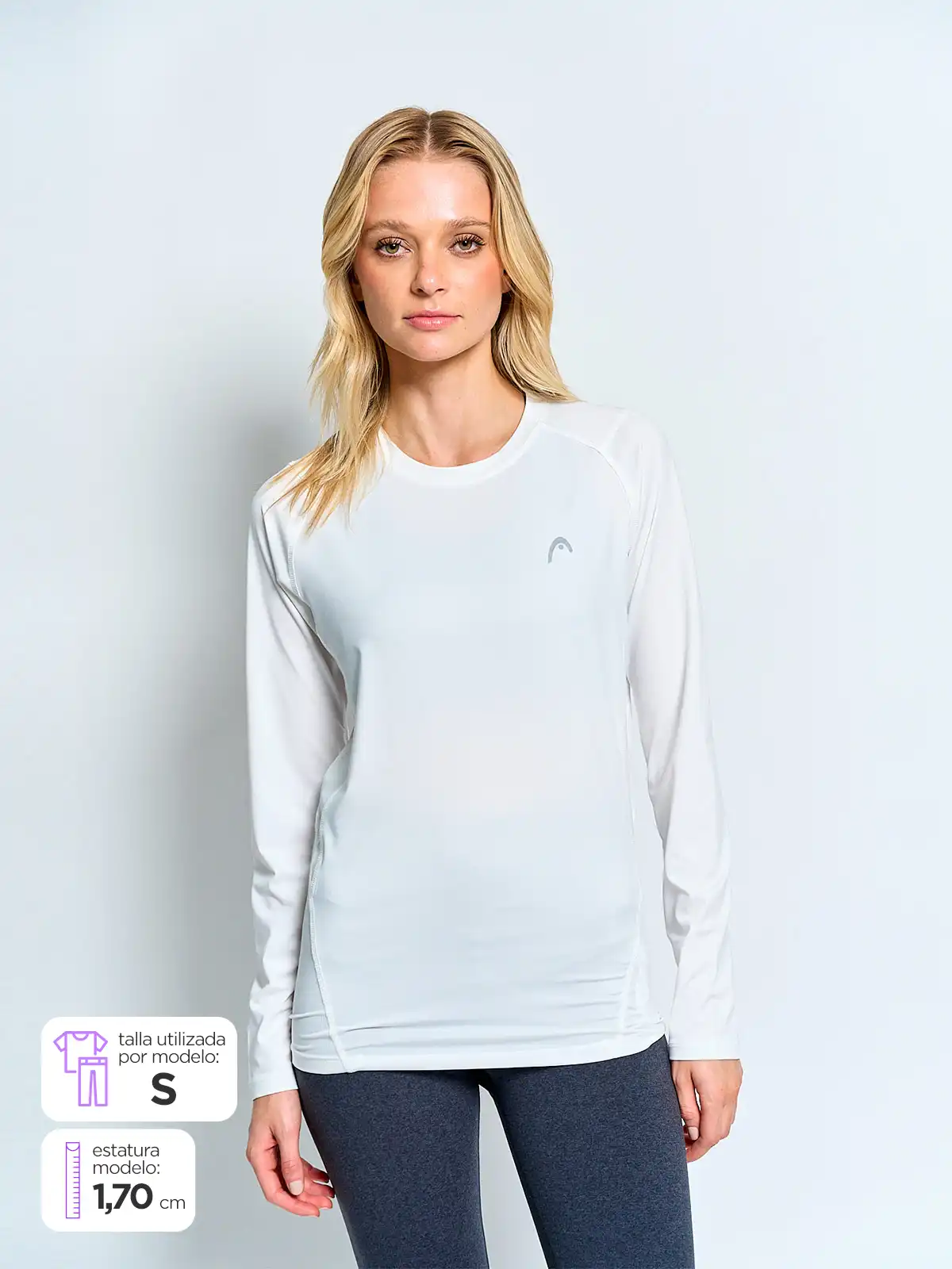 POLO DEPORTIVO PRIMERA CAPA MANGA LARGA MUJER HEAD - 1
