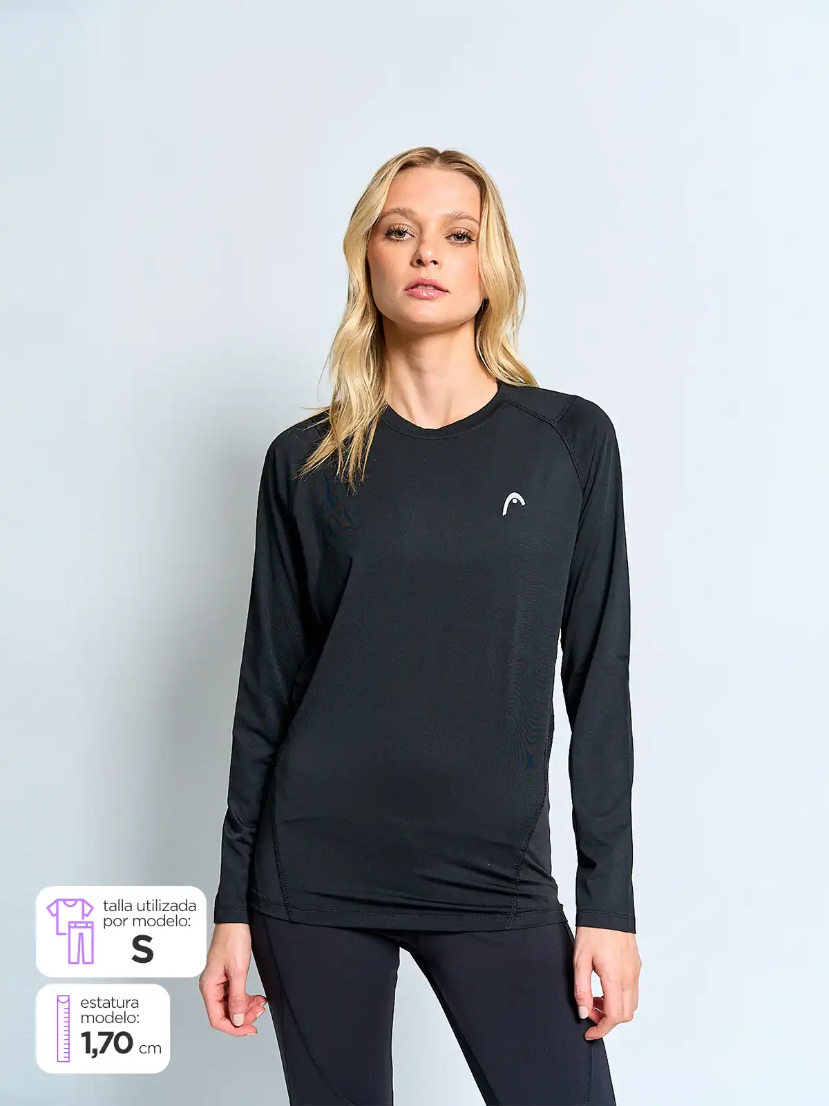 POLO DEPORTIVO PRIMERA CAPA MANGA LARGA MUJER HEAD - 1