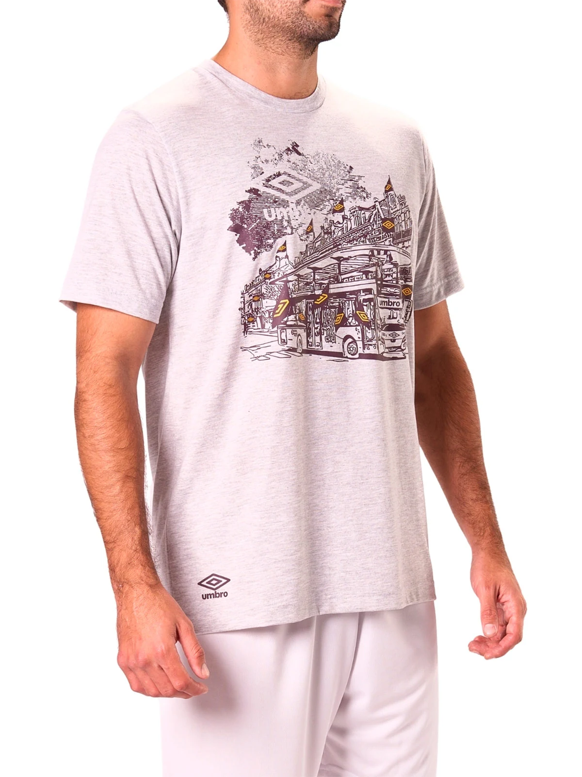 POLO ESTAMPADO HOMBRE UMBRO DR24026-ASH - 2