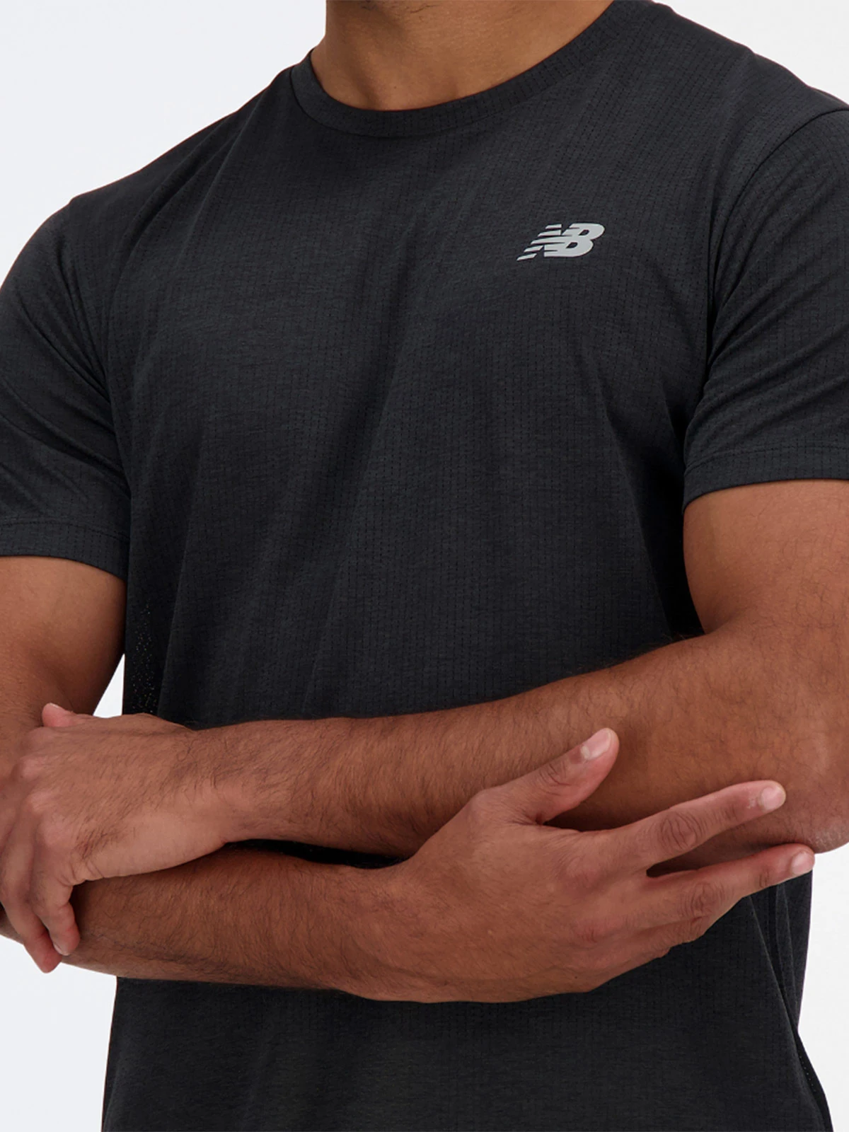 POLO MANGA CORTA HOMBRE NEW BALANCE MT41253BK - 4