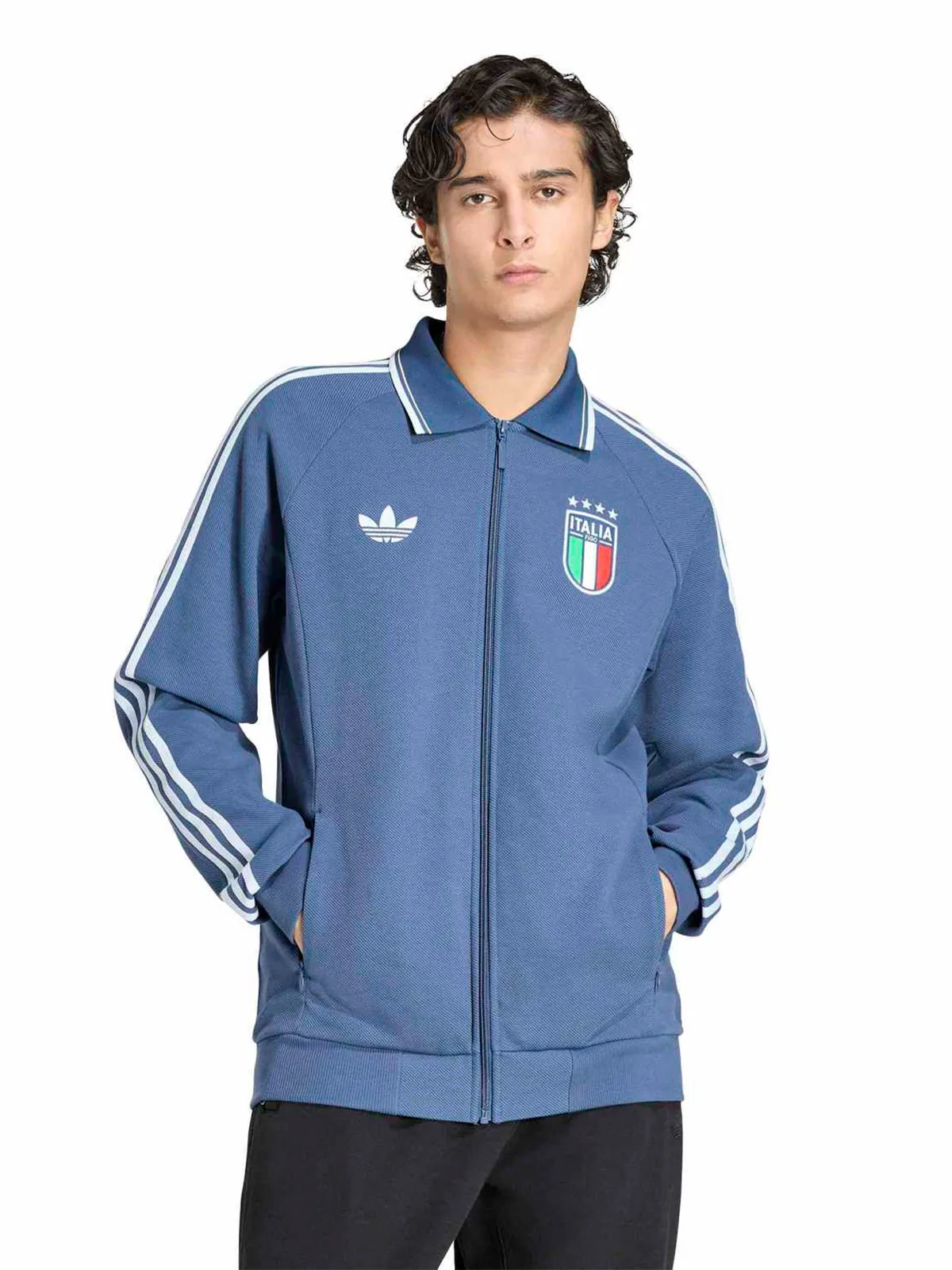 CASACA MANGA LARGA HOMBRE ADIDAS AZUL - 1
