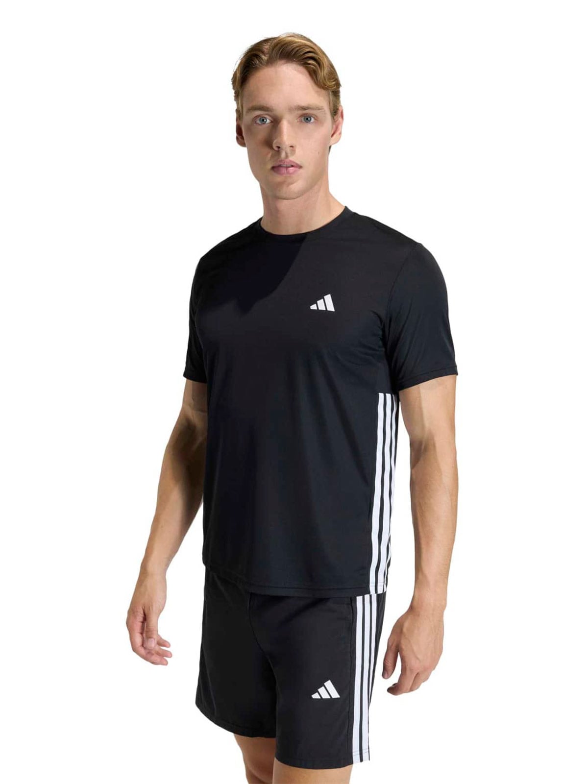 POLO DEPORTIVO MANGA CORTA WORKOUT ESSENTIALS BASE 3 TIRAS HOMBRE ADIDAS - 1