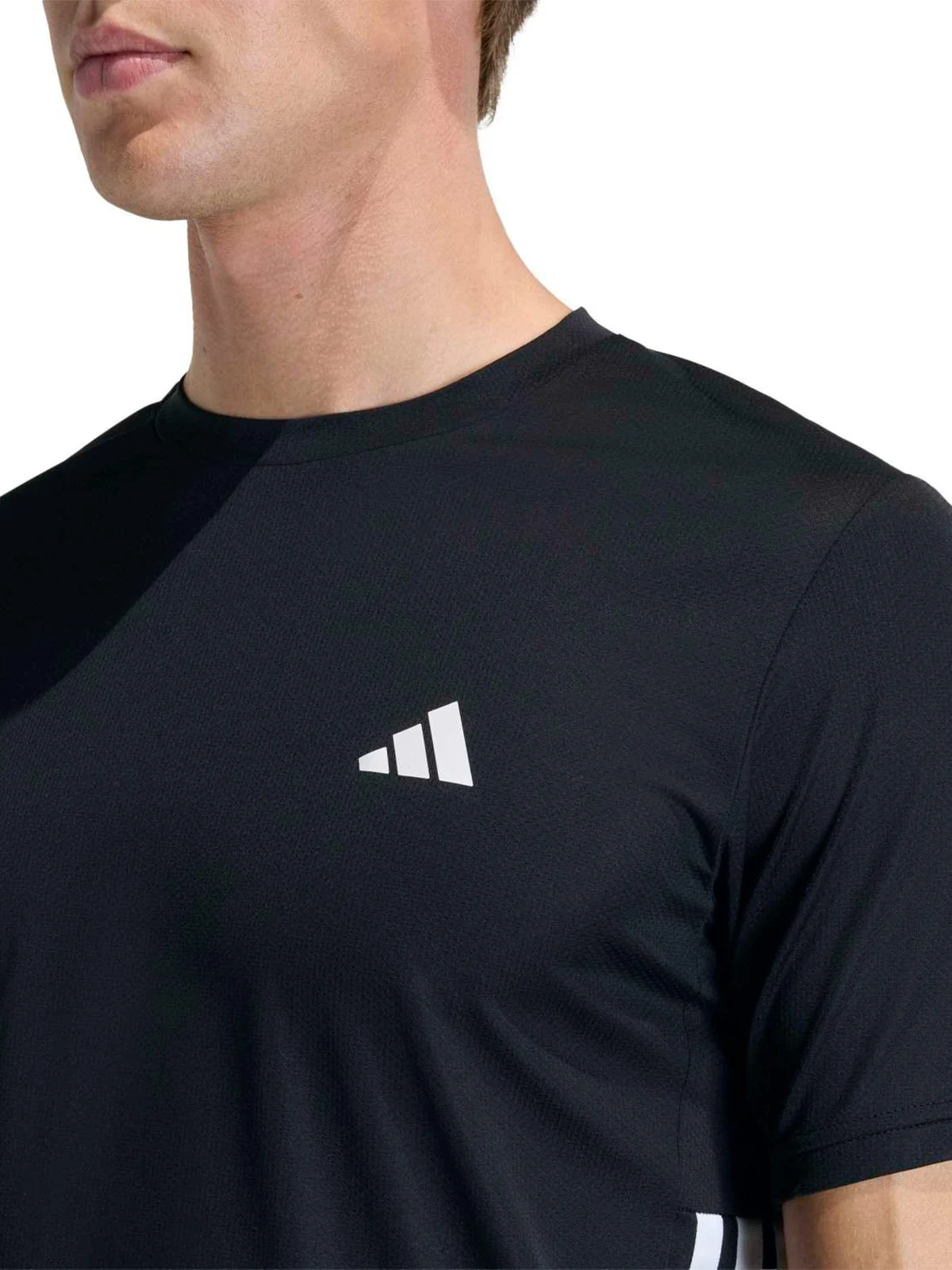 POLO DEPORTIVO MANGA CORTA WORKOUT ESSENTIALS BASE 3 TIRAS HOMBRE ADIDAS - 4