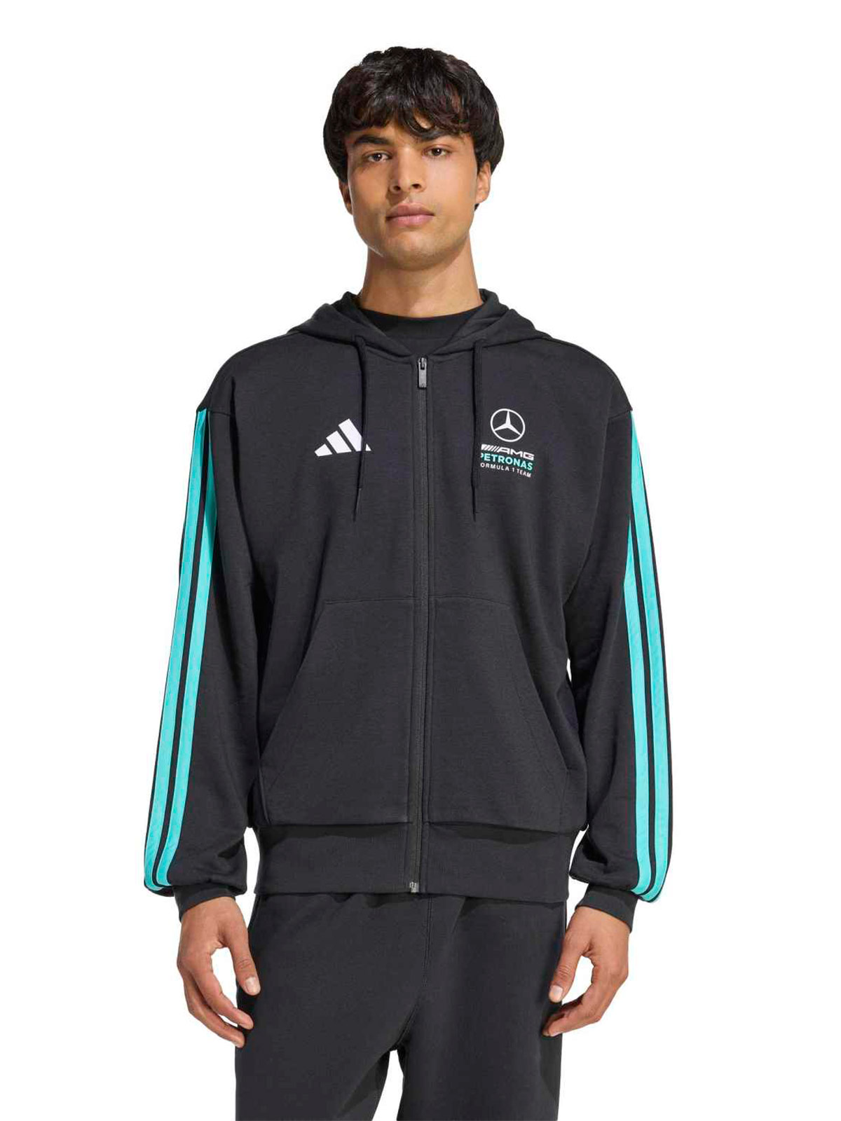POLERA CON CAPUCHA HOMBRE ADIDAS F1 MERCEDES - 1