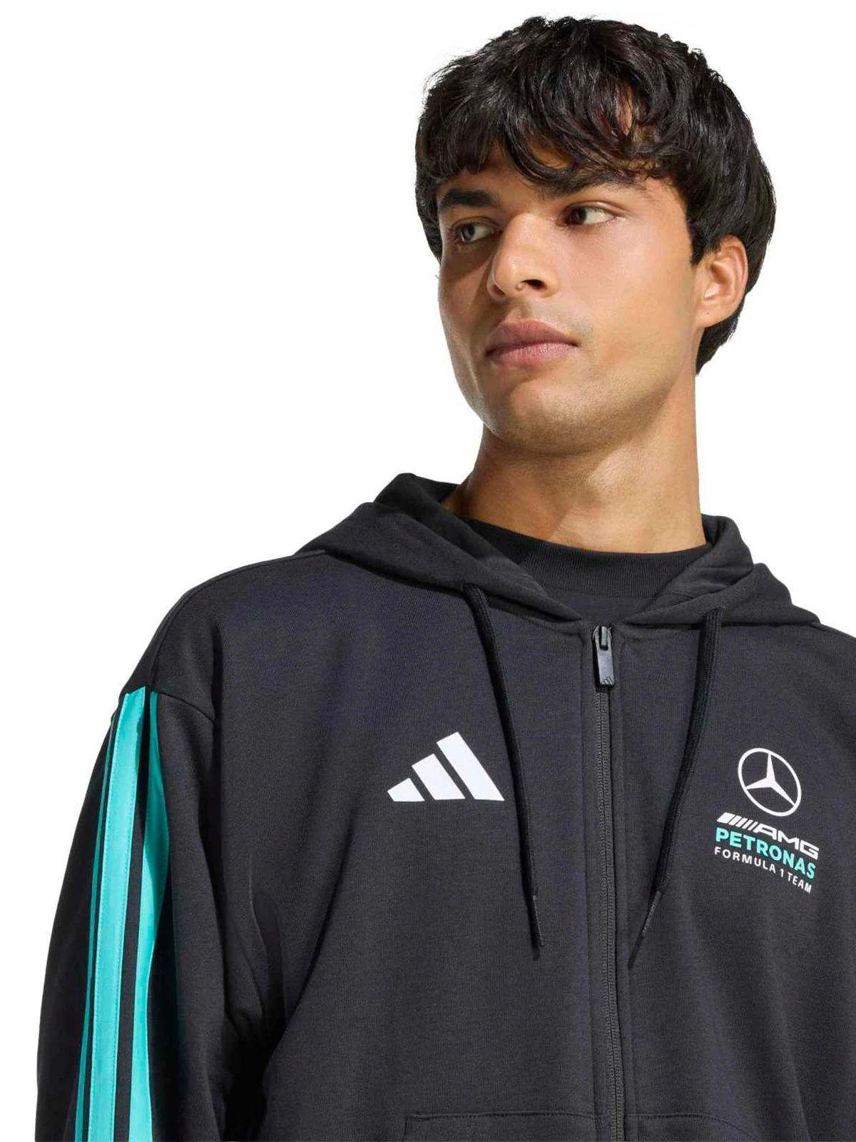 POLERA CON CAPUCHA HOMBRE ADIDAS F1 MERCEDES - 4
