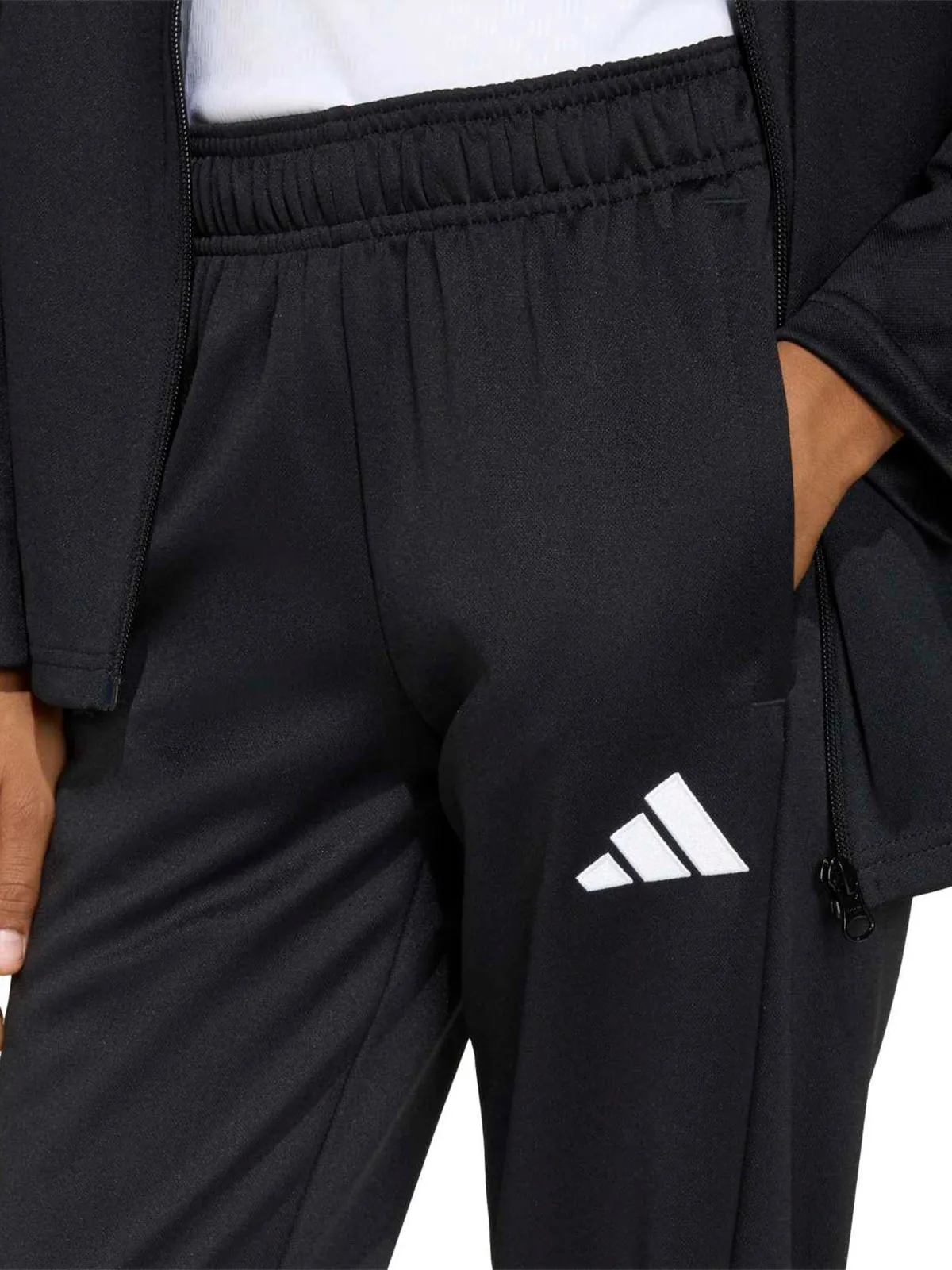 PANTALÓN DE BUZO NIÑO ADIDAS NEGRO - 2