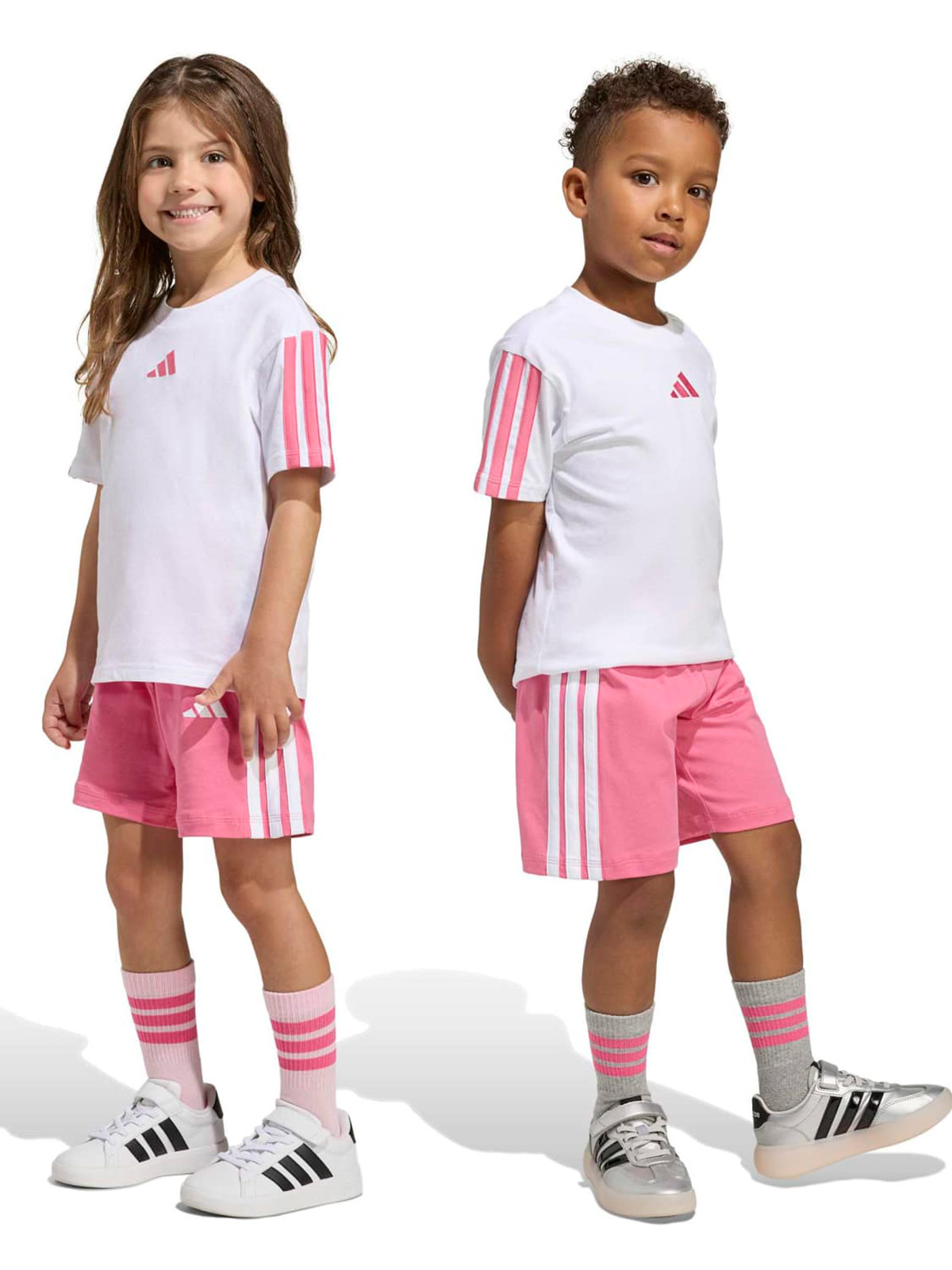 CONJUNTO POLO INFANTIL UNISEX ADIDAS ESSENTIALS - 7