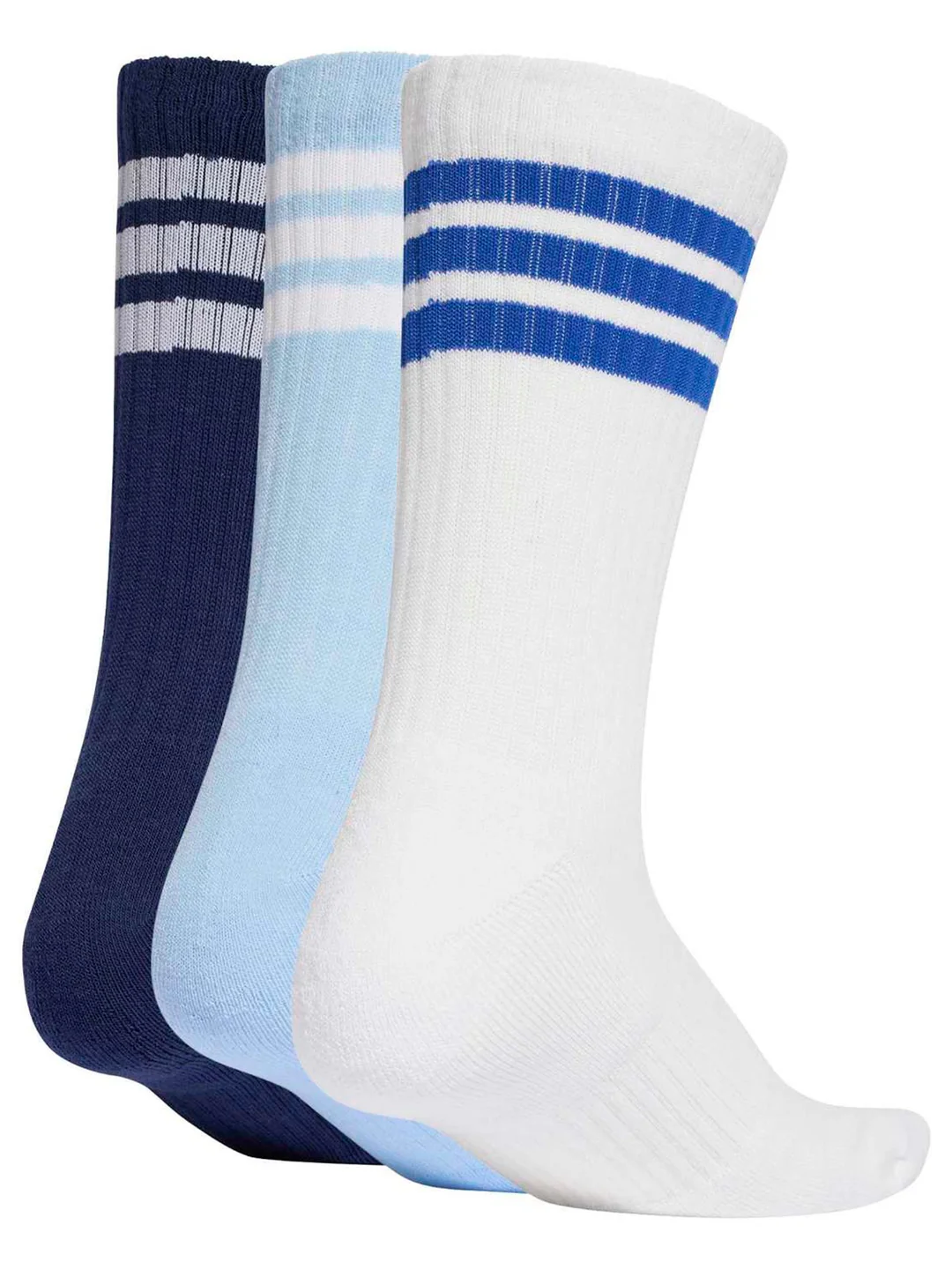 PACK X3 CALCETINES UNISEX ADIDAS BLANCO - 2