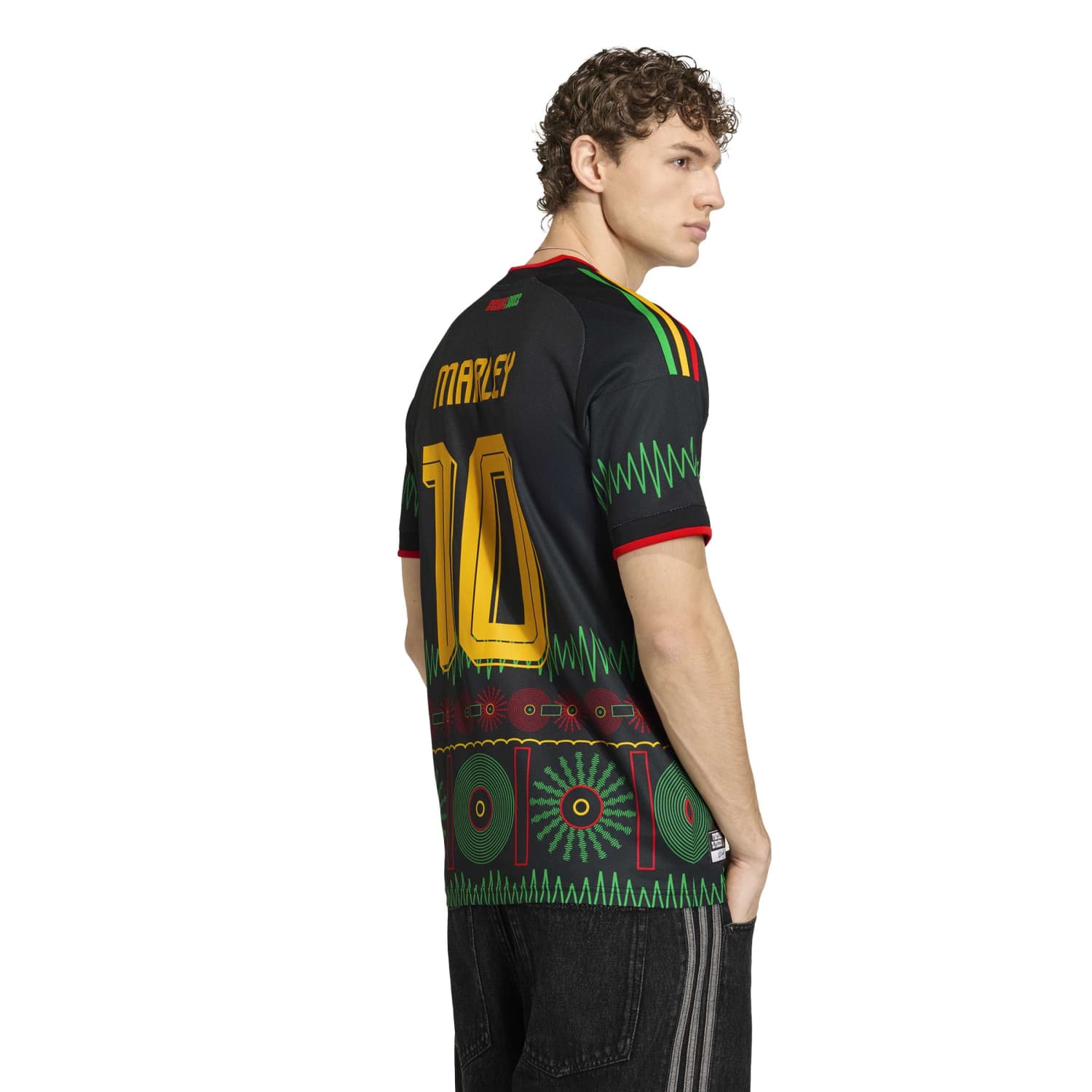 Camiseta Visitante Jamaica 26 x Bob Marley Hombre Adidas - 5