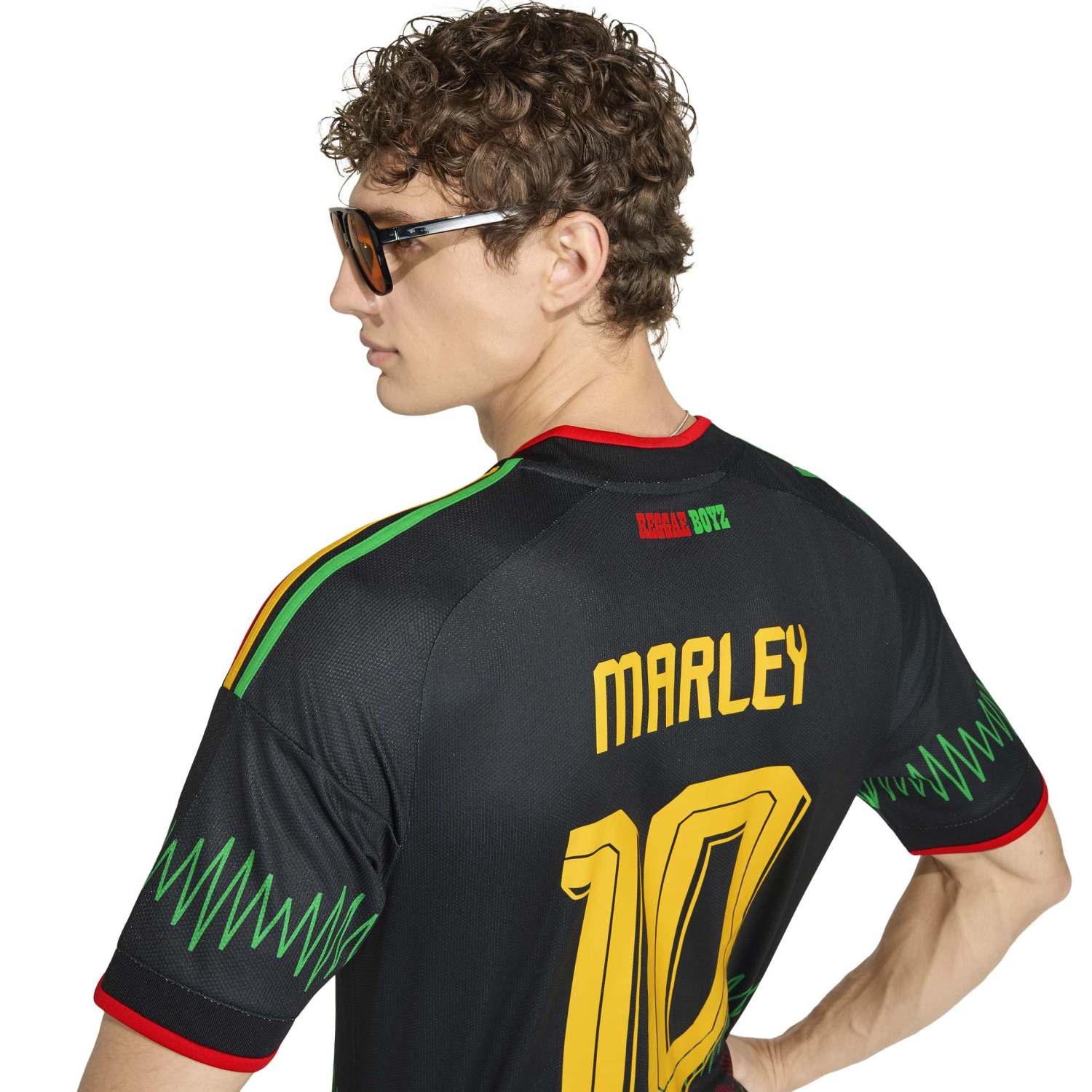 Camiseta Visitante Jamaica 26 x Bob Marley Hombre Adidas - 4