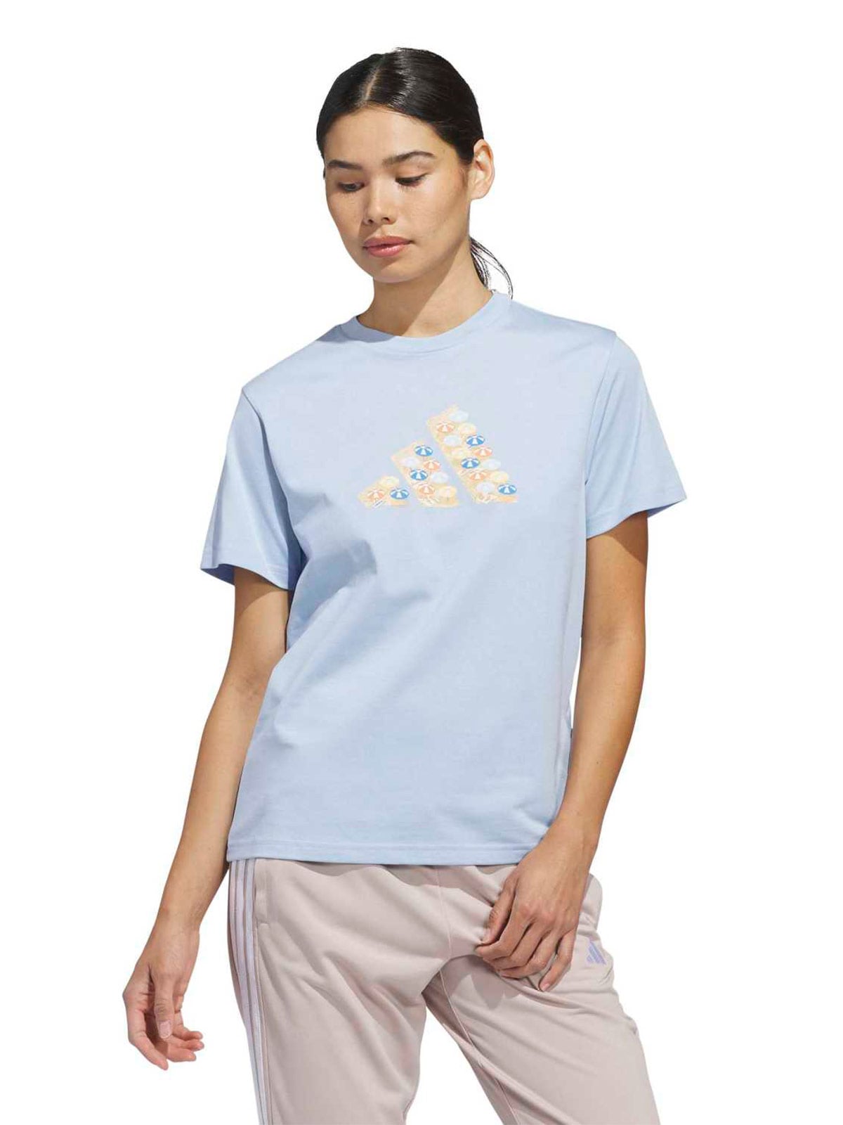 POLO MUJER ADIDAS AZUL UMBRELLAS - 1