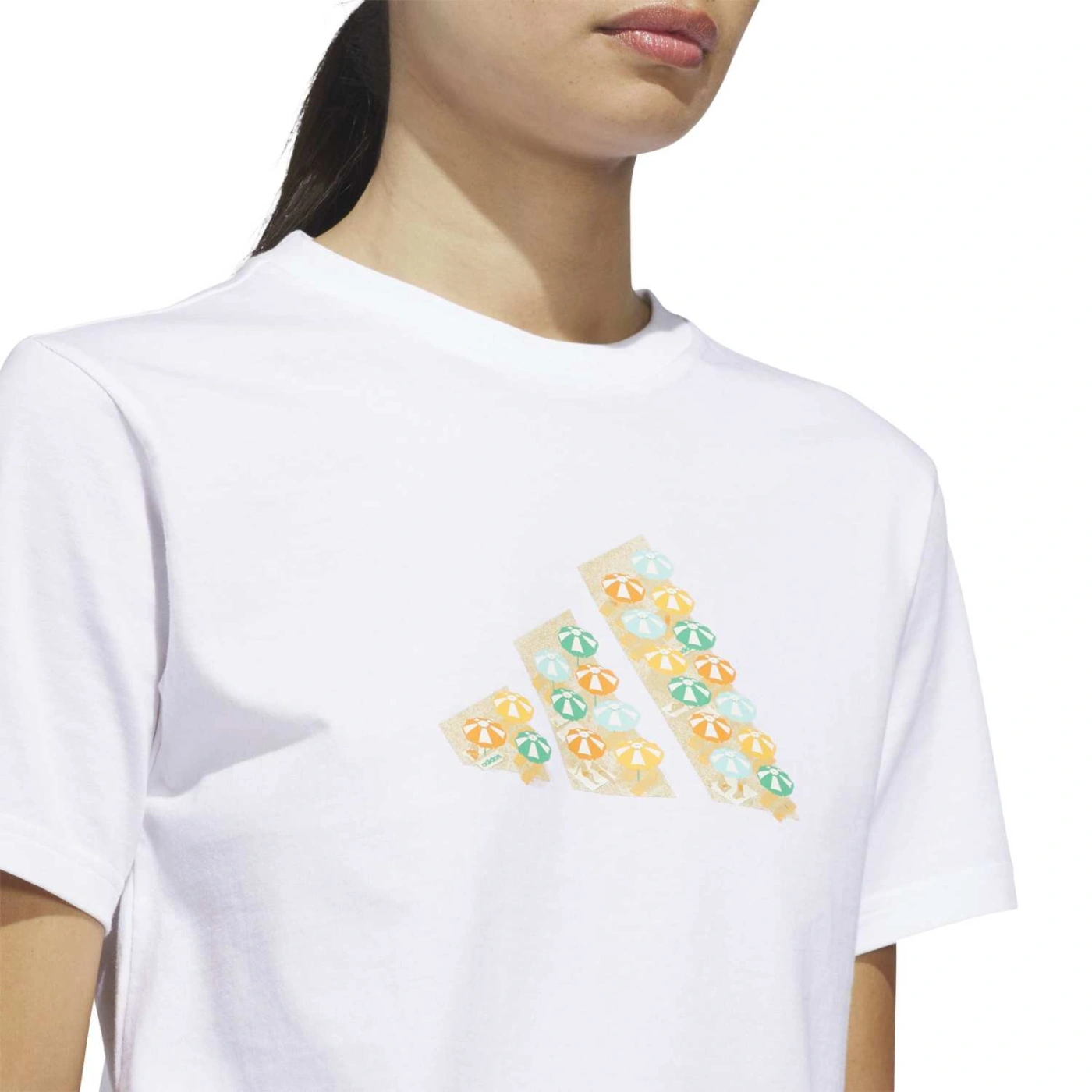 POLO MANGA CORTA ALGODÓN MUJER ADIDAS UMBRELLAS BIG LOGO GRAPHIC - 2