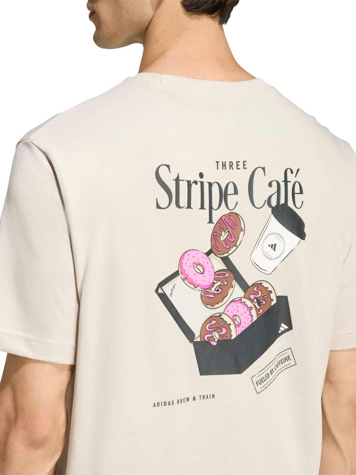 POLO MANGA CORTA ALGODÓN HOMBRE ADIDAS GRAPHIC COFFEE CAFE DONUT BOX - 4