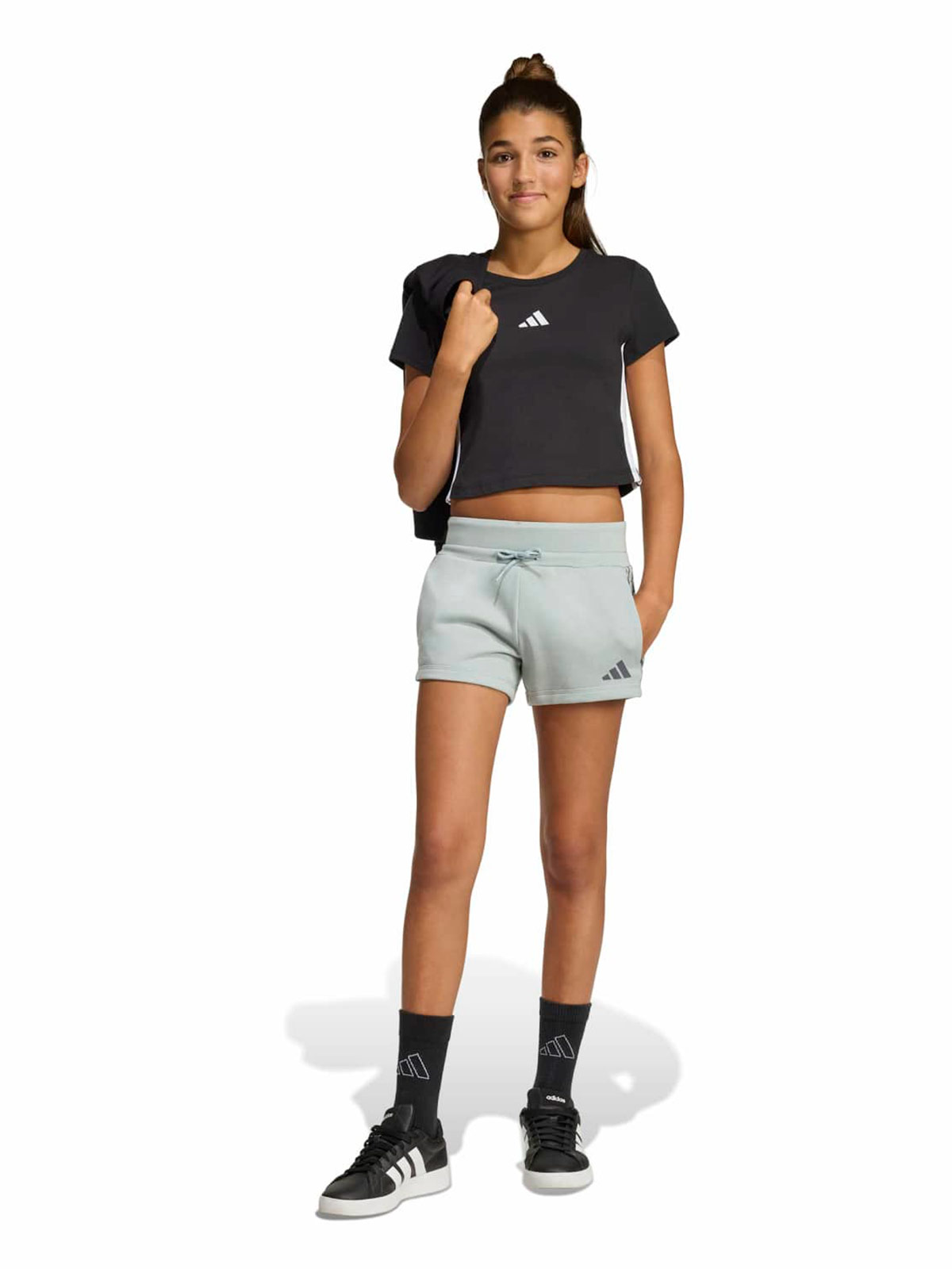 SHORT NIÑA ADIDAS VERDE SEASONALS ANIMAL - 1