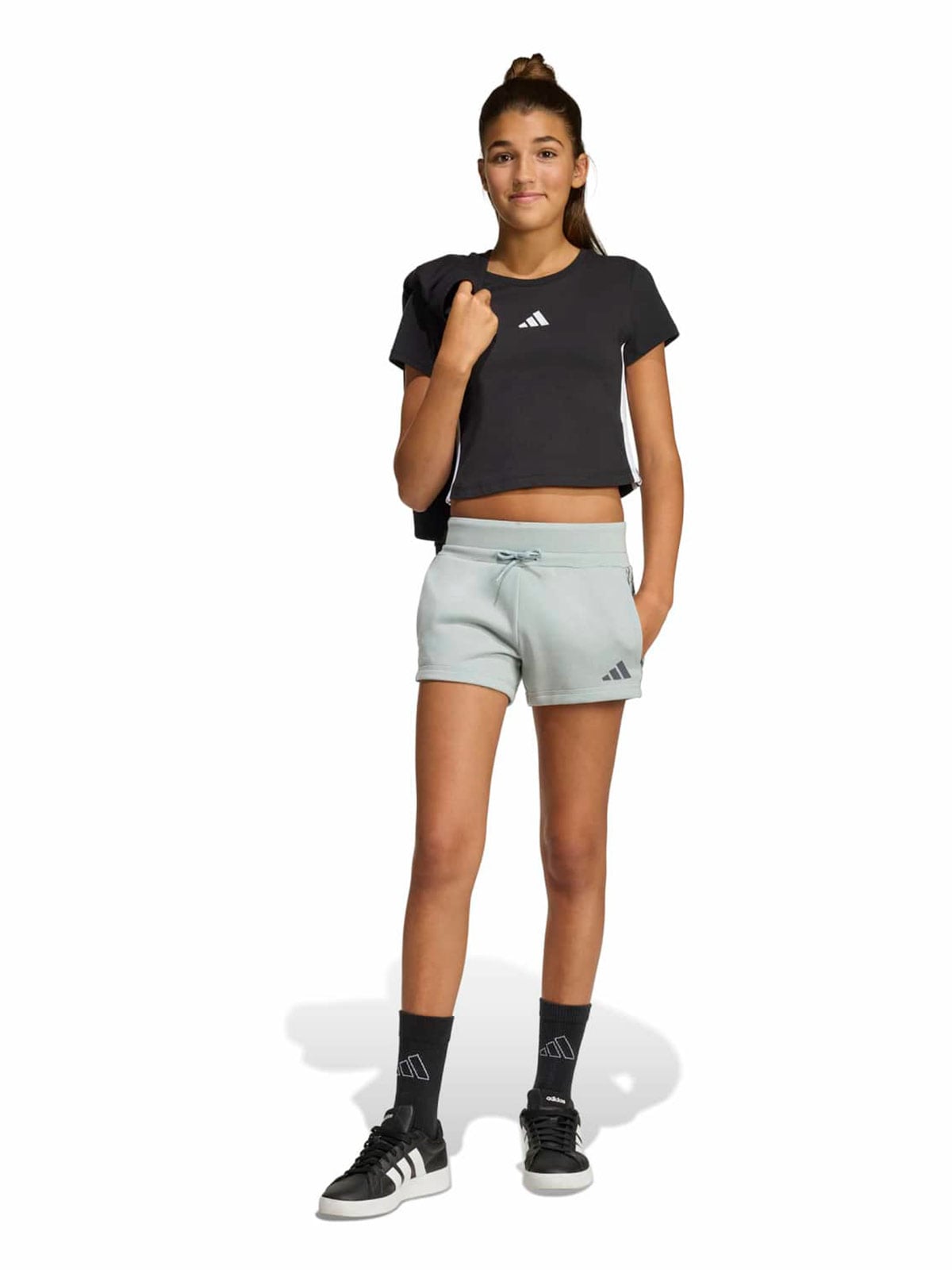 SHORT NIÑA ADIDAS VERDE SEASONALS ANIMAL - 1