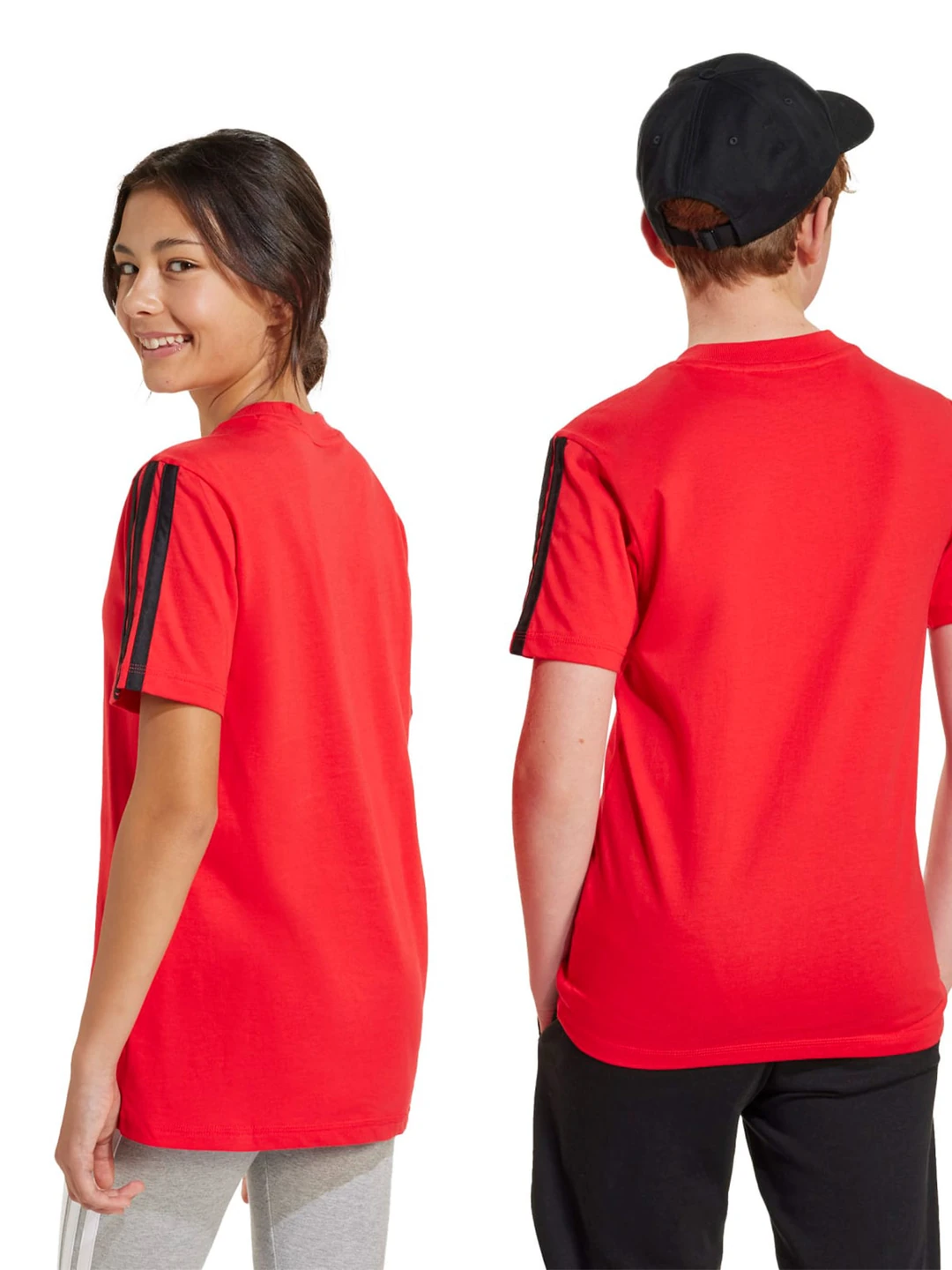 POLO MANGA CORTA NIÑO ADIDAS ROJO ESSENTIALS - 2
